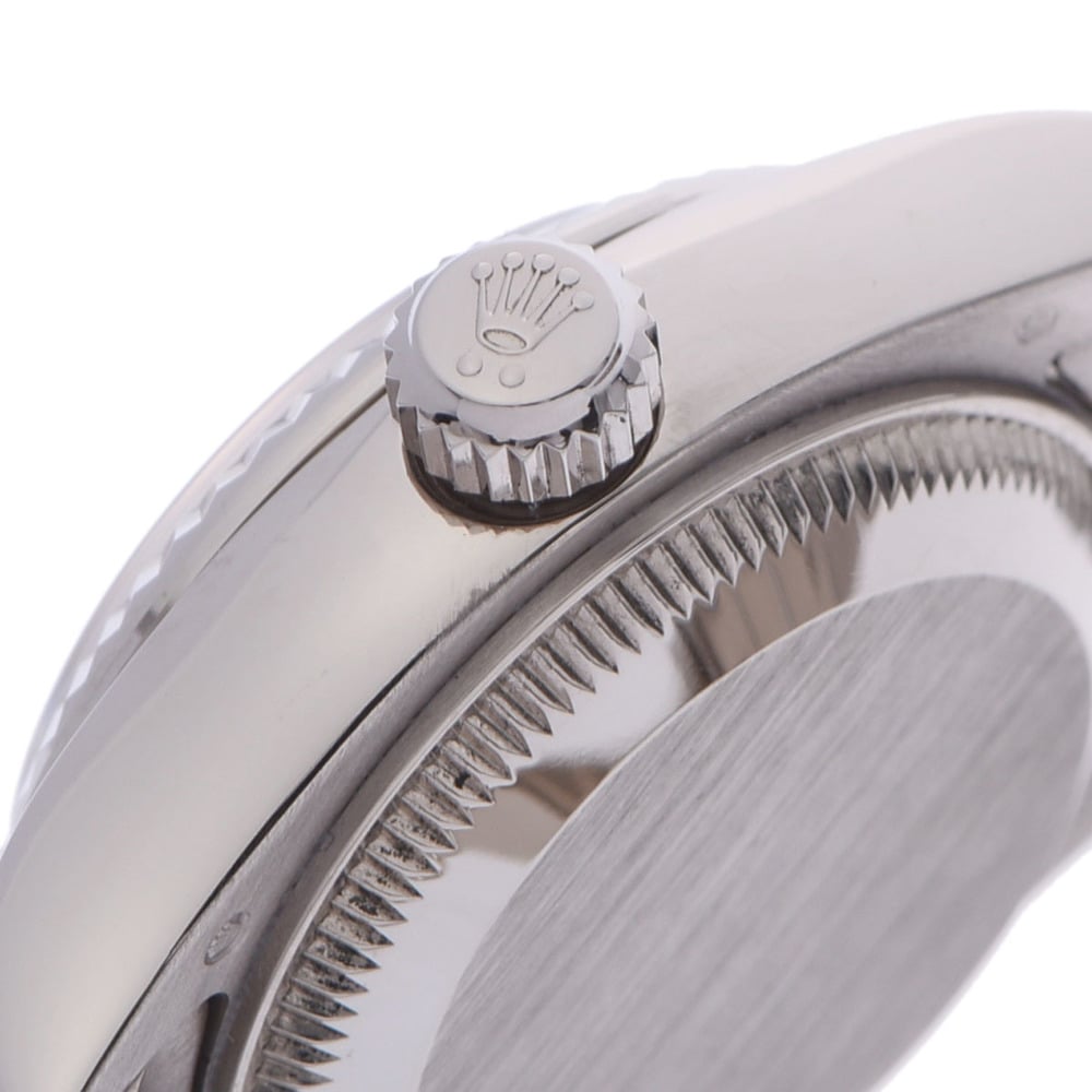 Rolex Silver Diamonds 18K White Gold Datejust 179239ZER Women's Wristwatch 26 Mm
