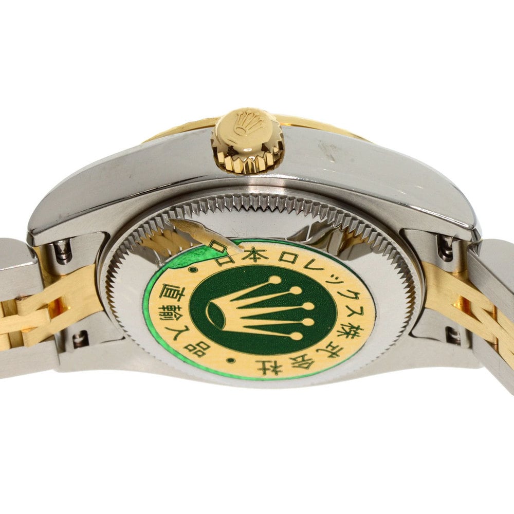 Rolex White Diamonds 18K Yellow Gold And Stainless Steel Datejust 179173G Women's Wristwatch 26 Mm