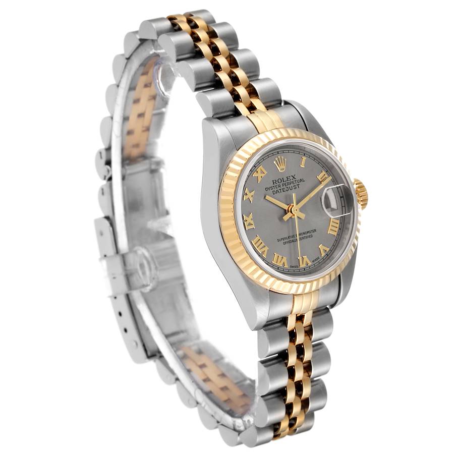Rolex Datejust Steel Yellow Gold Slate Dial Ladies Watch 79173 26 Mm