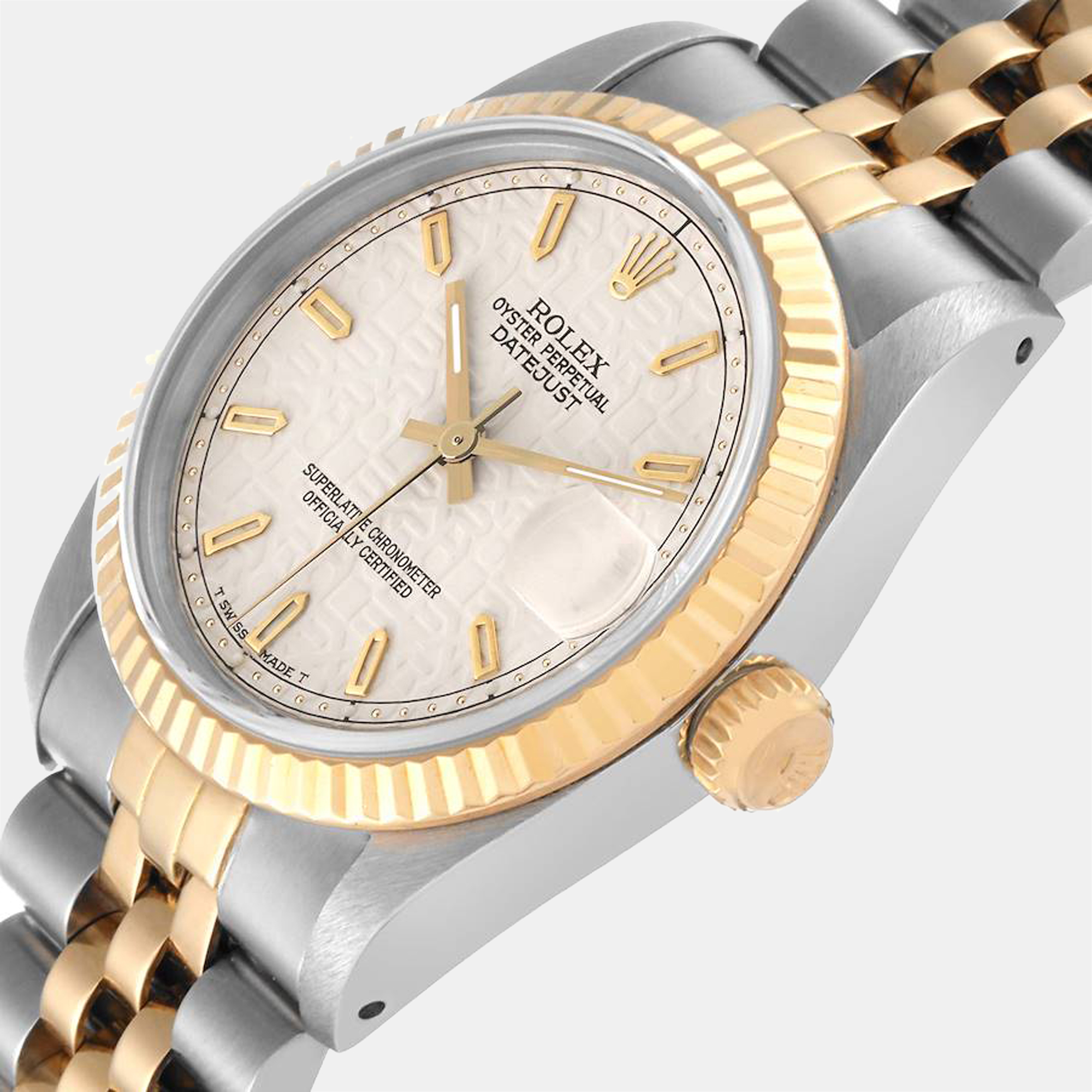 Rolex Datejust Midsize Steel Yellow Gold Ladies Watch 68273 31 mm, White
Rolex Datejust Midsize Steel Yellow Gold Ladies Watch 68273 31 mm, White
