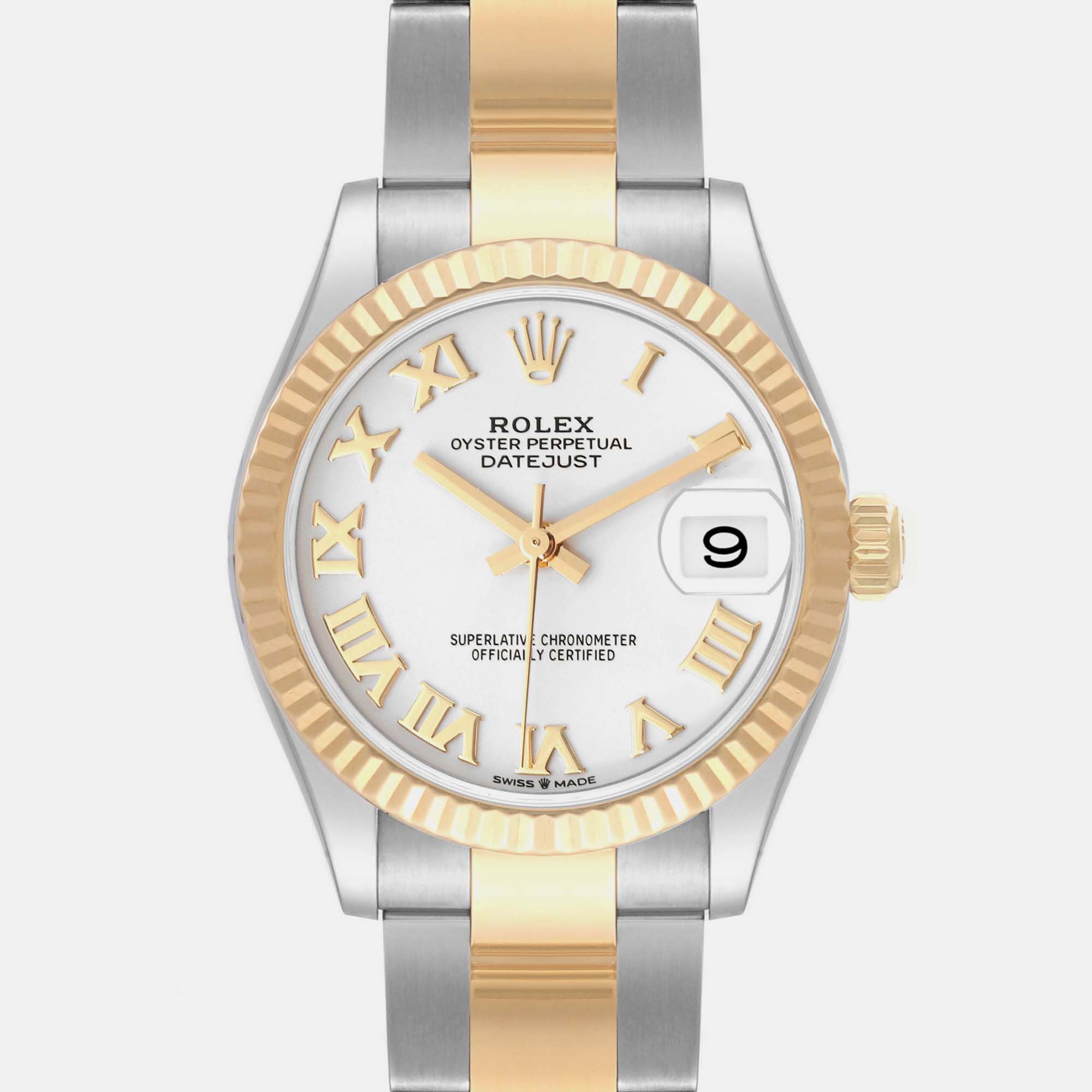 Rolex Datejust Midsize Steel Yellow Gold Ladies Watch 278273 31 Mm