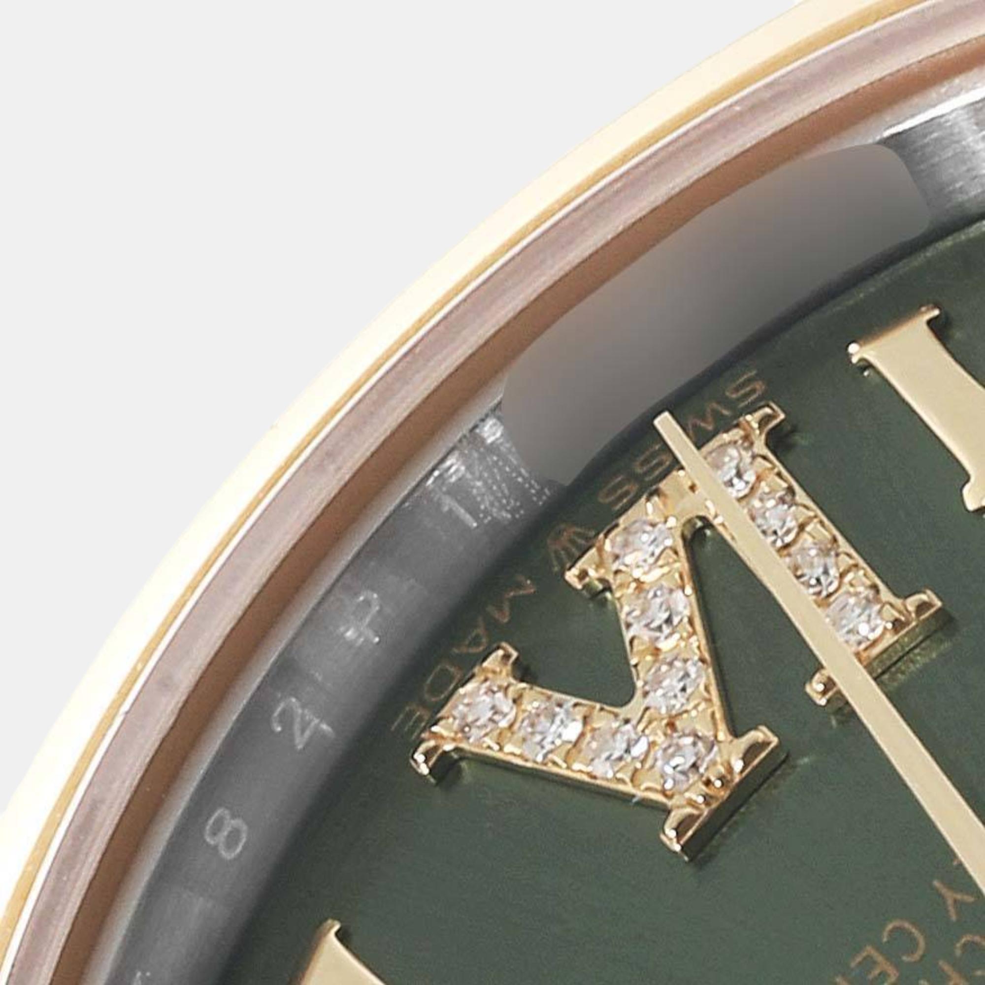 Rolex Datejust Midsize Steel Yellow Gold Diamond Ladies Watch 278243