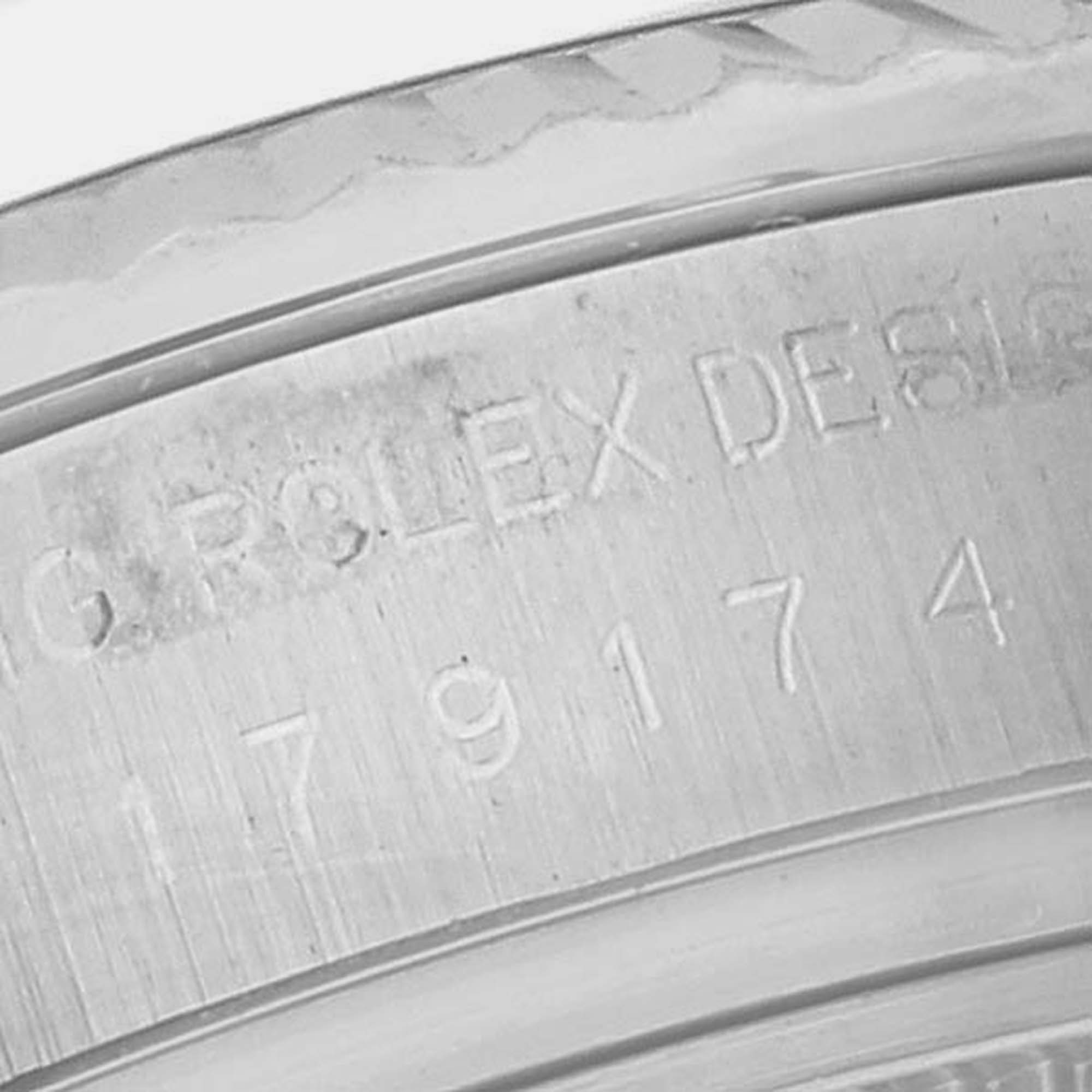 Rolex Datejust Steel White Gold Diamond Dial Ladies Watch 179174 26 Mm