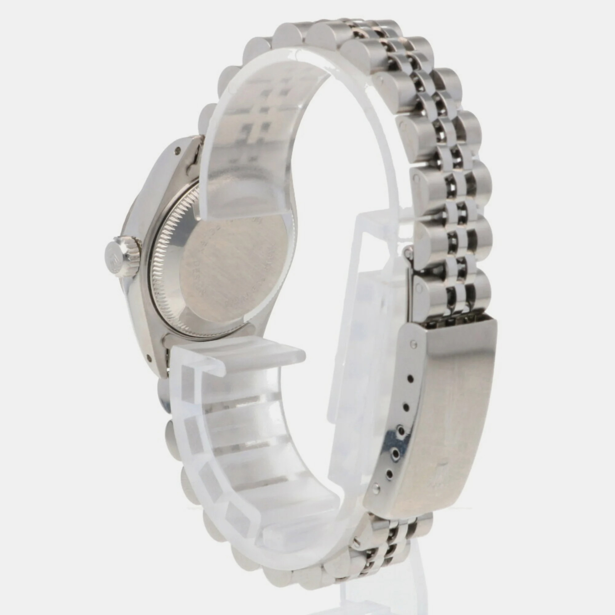 Rolex Blue Stainless Steel Datejust 69174 Automatic Women's Wristwatch 28 Mm
