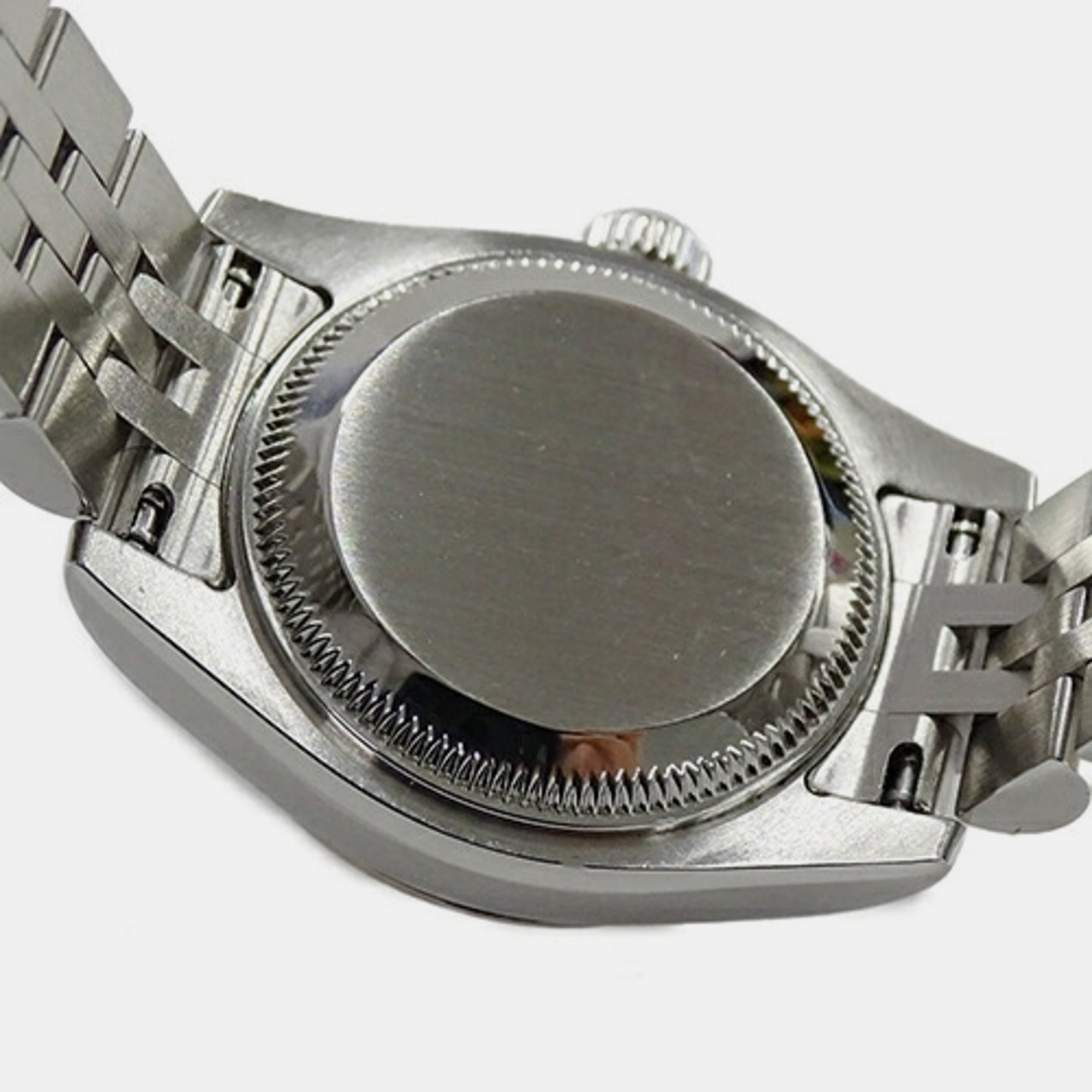 Rolex Yellow Shell Diamond 18k White Gold Stainless Steel Datejust 179174 Automatic Women's Wristwatch 26 Mm