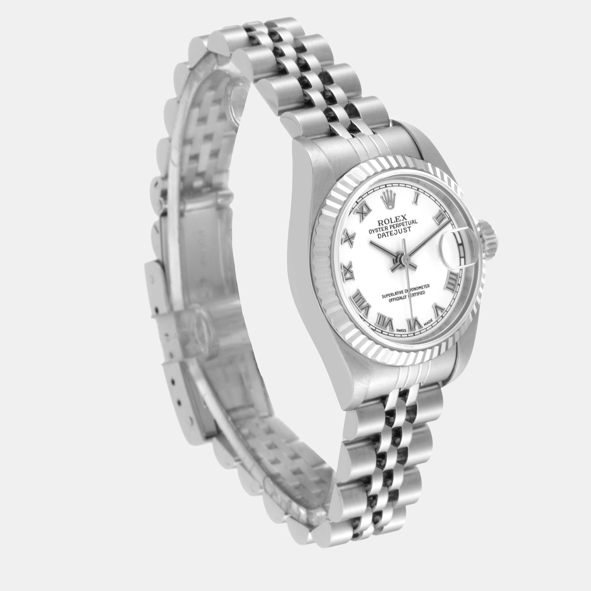 Rolex Datejust Steel White Gold Ladies Watch 79174 26 Mm
