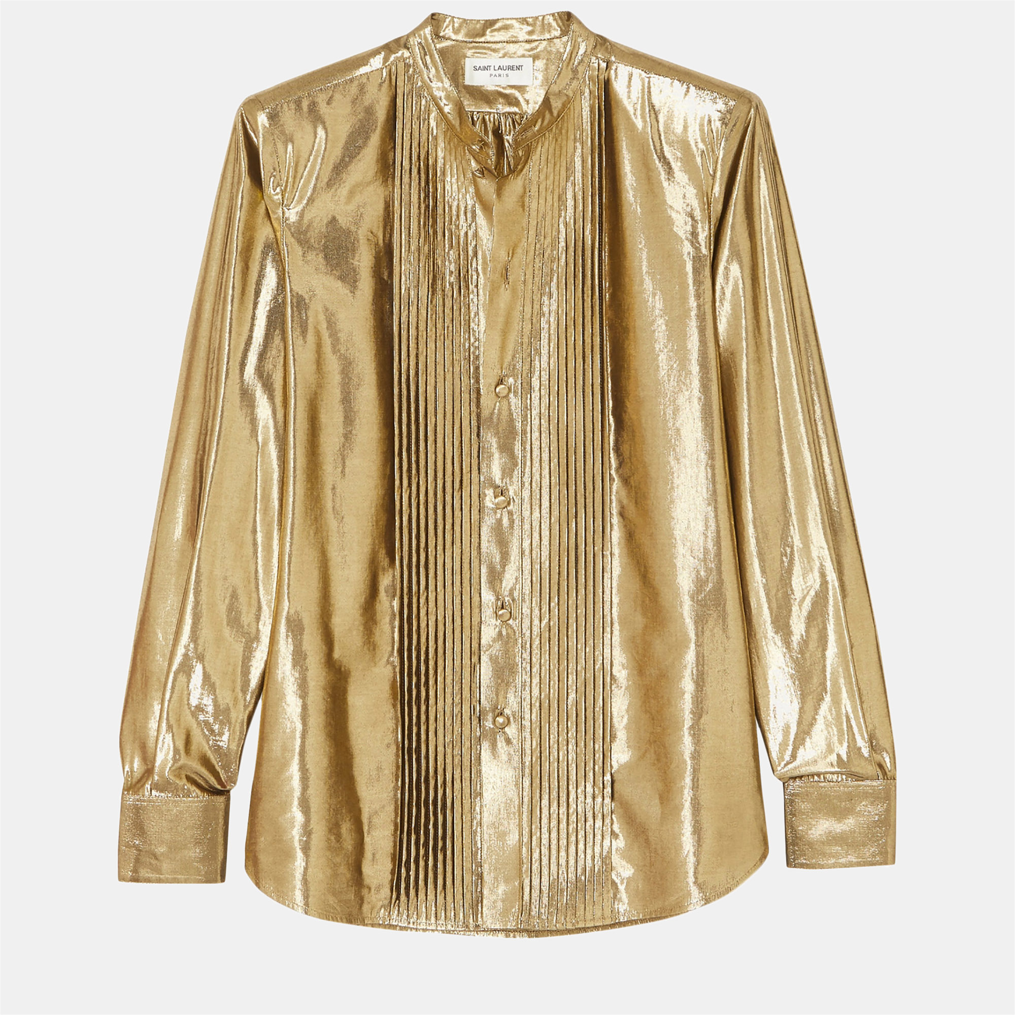 

Saint Laurent Viscose Shirt 42, Gold