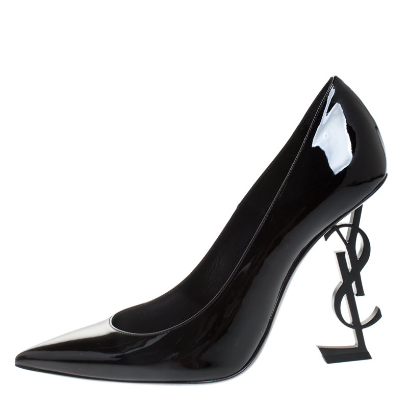 Saint Laurent Paris Black Patent Leather Opyum Pointed Toe Pumps Size
Saint Laurent Paris Black Patent Leather Opyum Pointed Toe Pumps Size