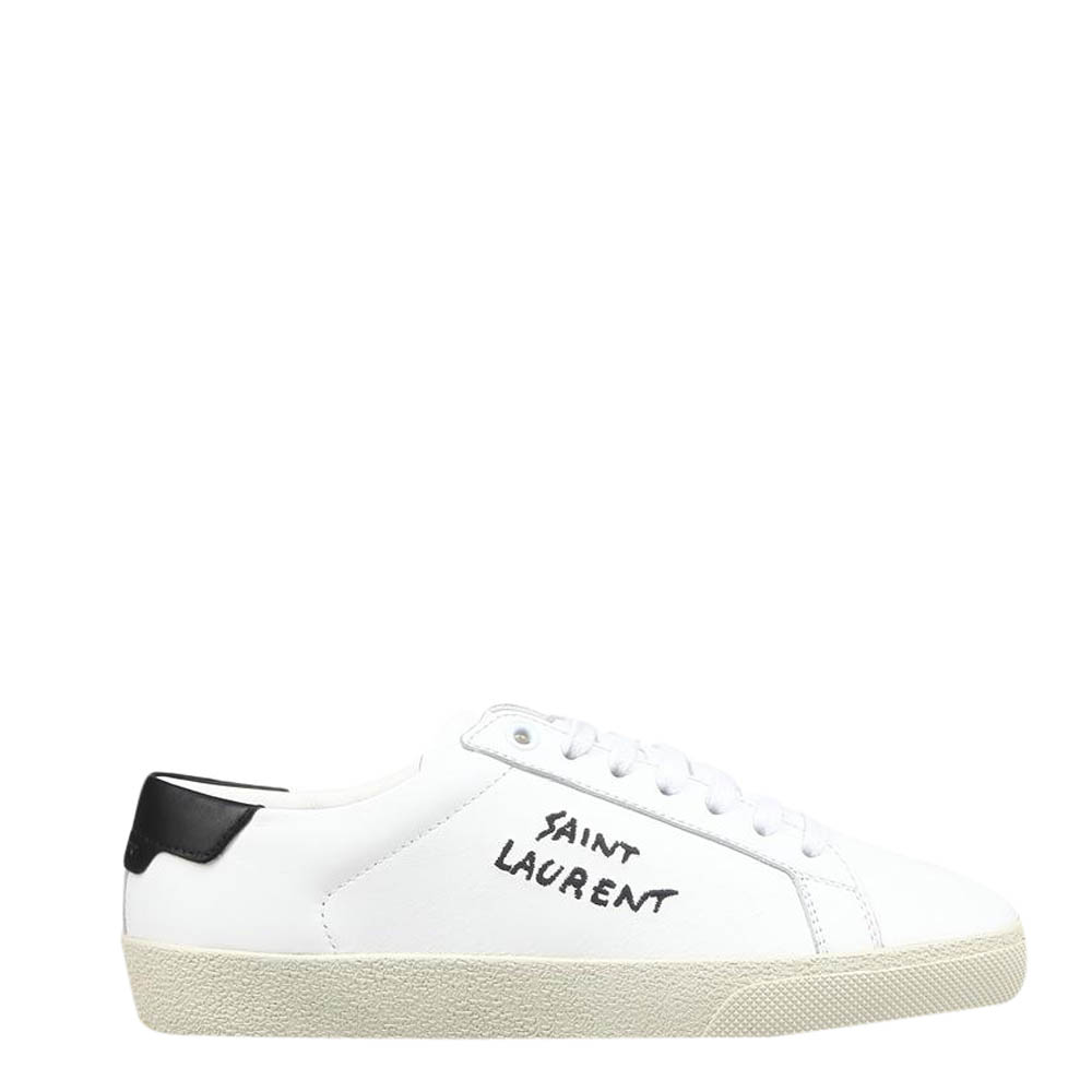 Saint Laurent Paris White Court Classic SL/06 Sneakers Size EU 38.5