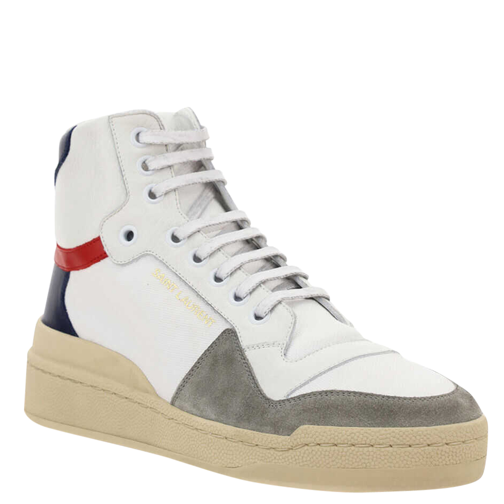 Saint Laurent White/Multicolor Canvas, Leather, Suede SL/24 Mid Top Sneakers Size IT
Saint Laurent White/Multicolor Canvas, Leather, Suede SL/24 Mid Top Sneakers Size IT