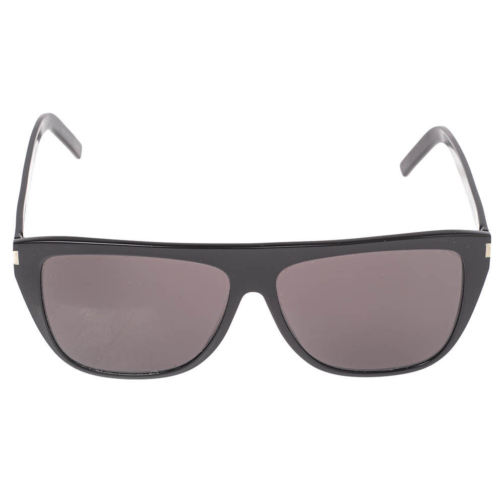 

Saint Laurent Black/ Grey SL 1Slim Square Sunglasses