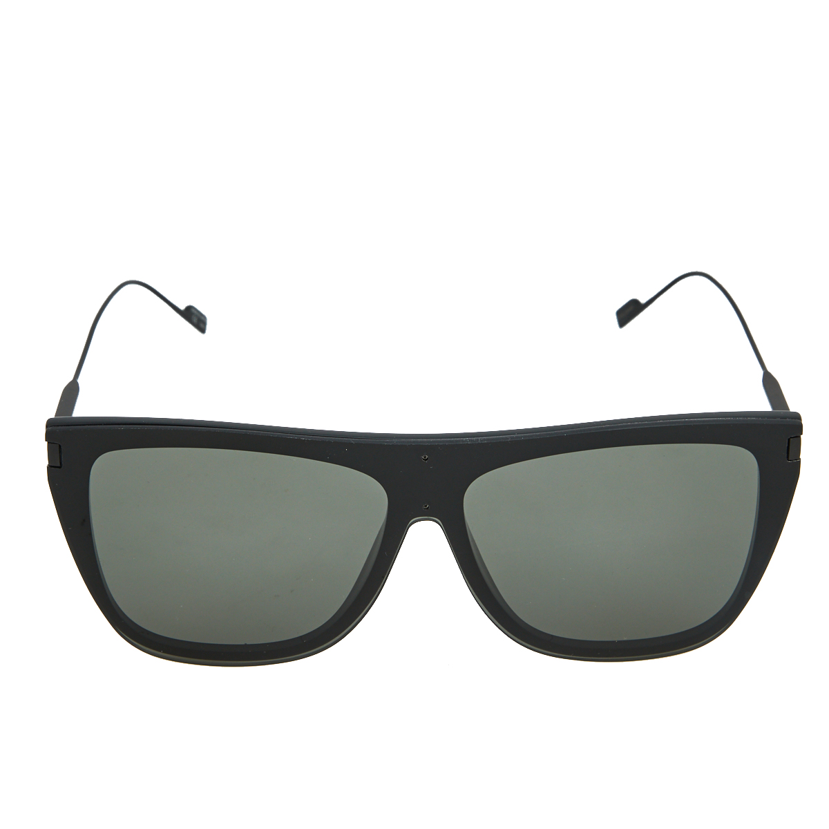 

Yves Saint Laurent Titanium / Grey SL 1 New Wave Square Sunglasses