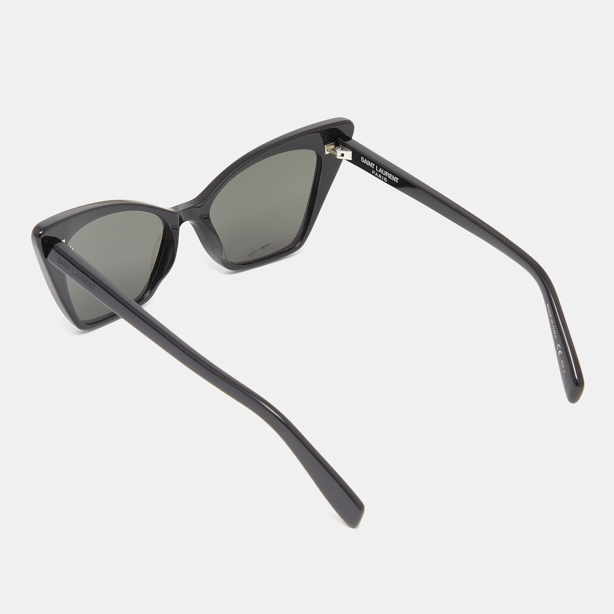 Saint Laurent Black/Grey SL244 Victoire Cat-Eye Sunglasses