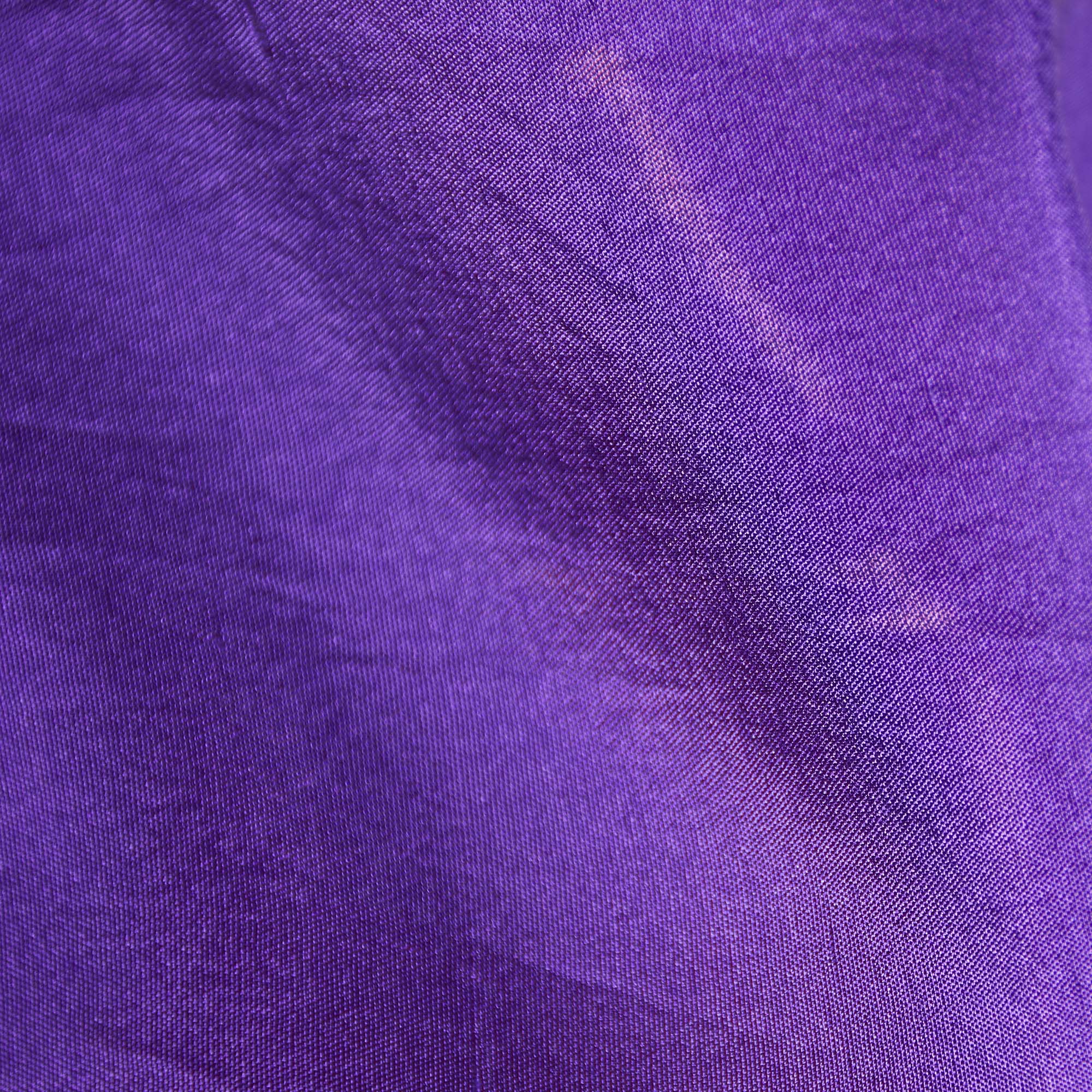 Saint Laurent Rive Gauche Purple Silk Top L