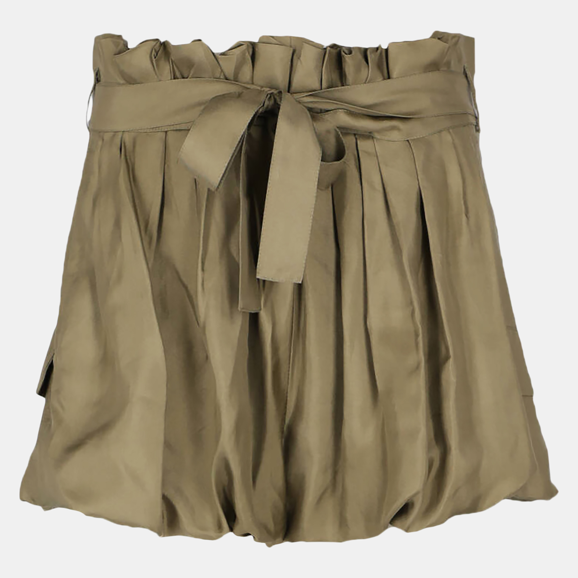 Saint Laurent  Women's Silk Shorts - Green - M