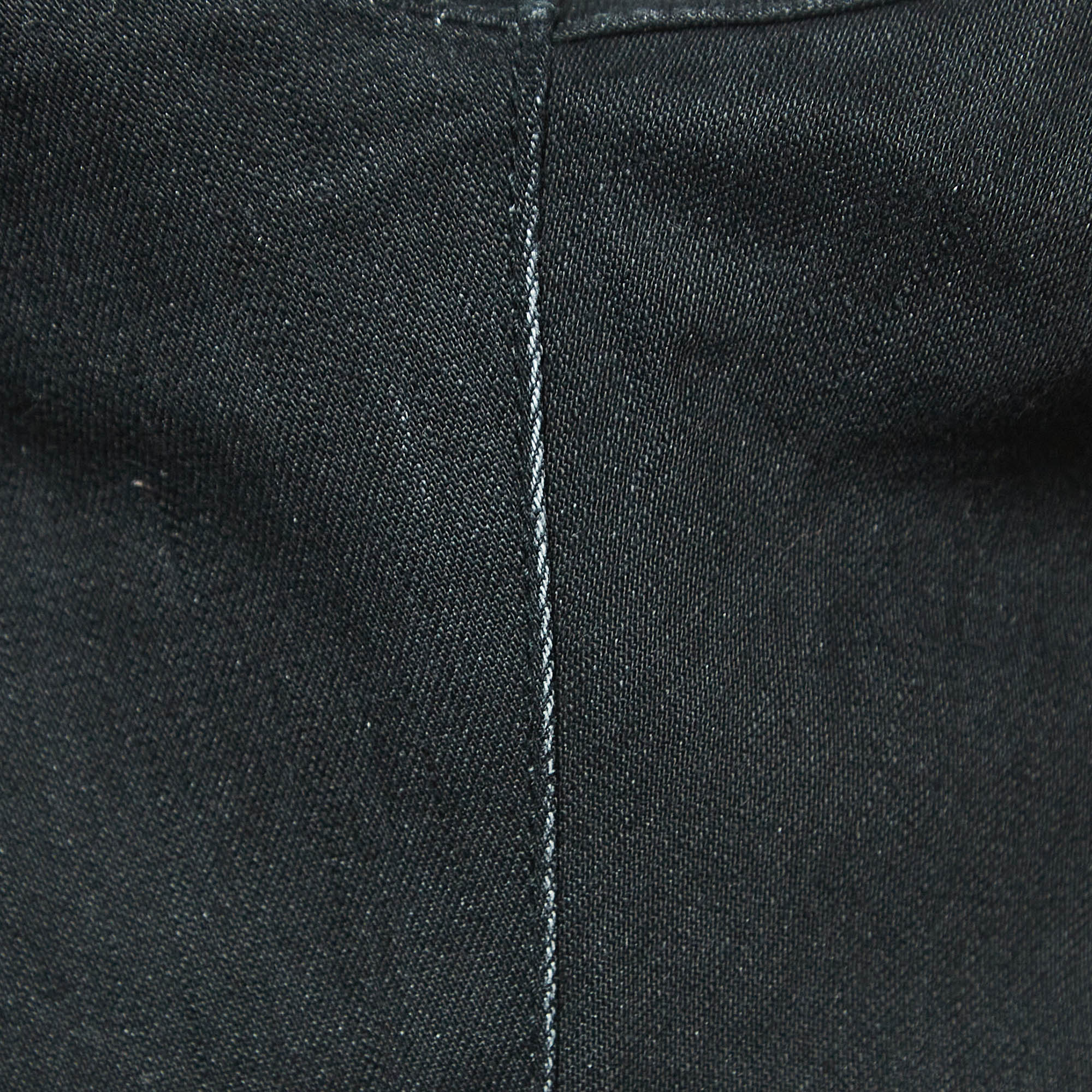 Saint Laurent Paris Black Denim Skinny Jeans M Waist 30