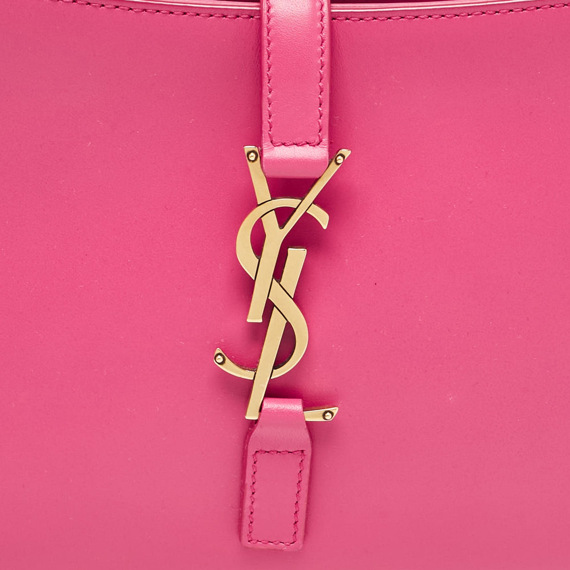 Saint Laurent Pink Leather LE 5 À 7 Shoulder Bag