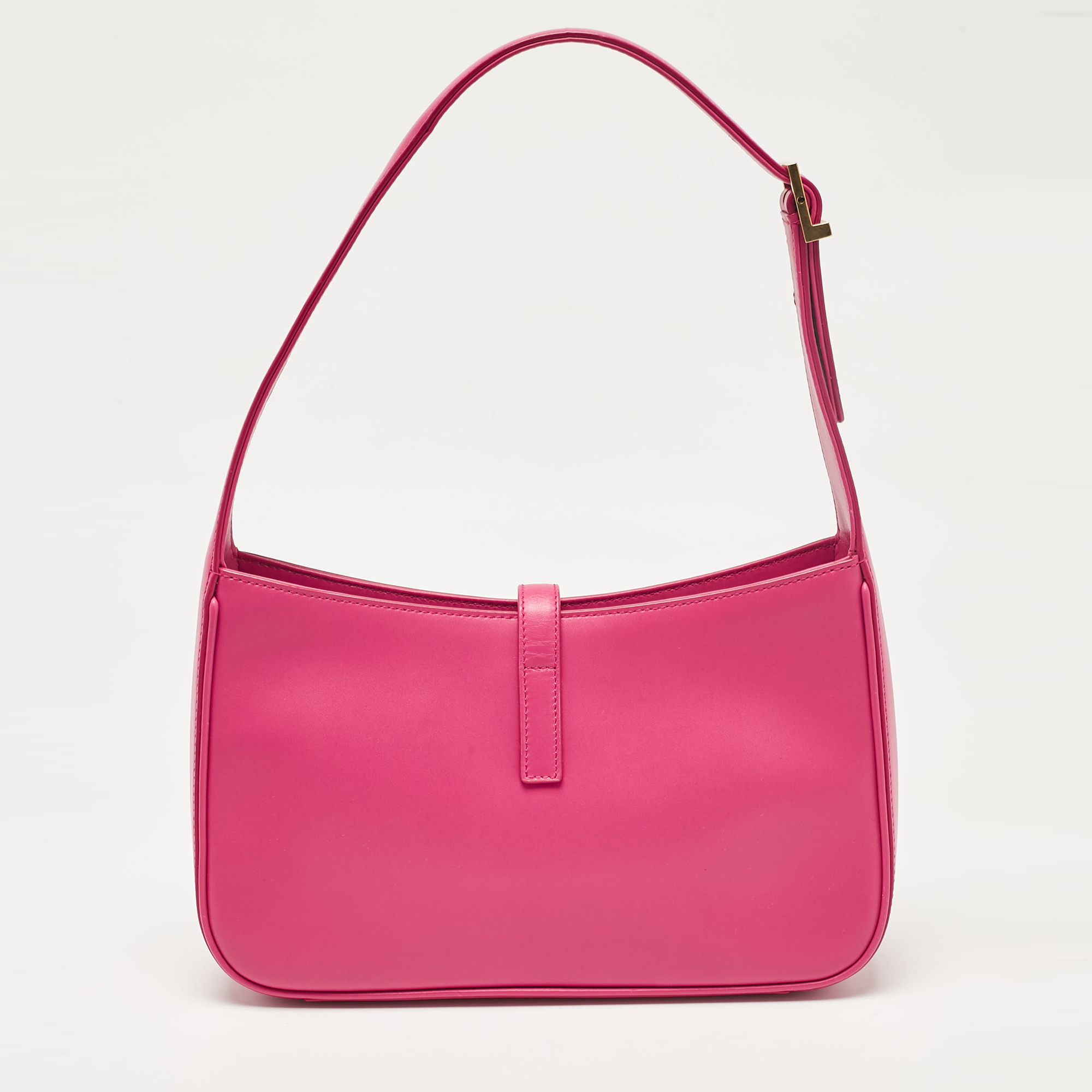 Saint Laurent Pink Leather LE 5 À 7 Shoulder Bag