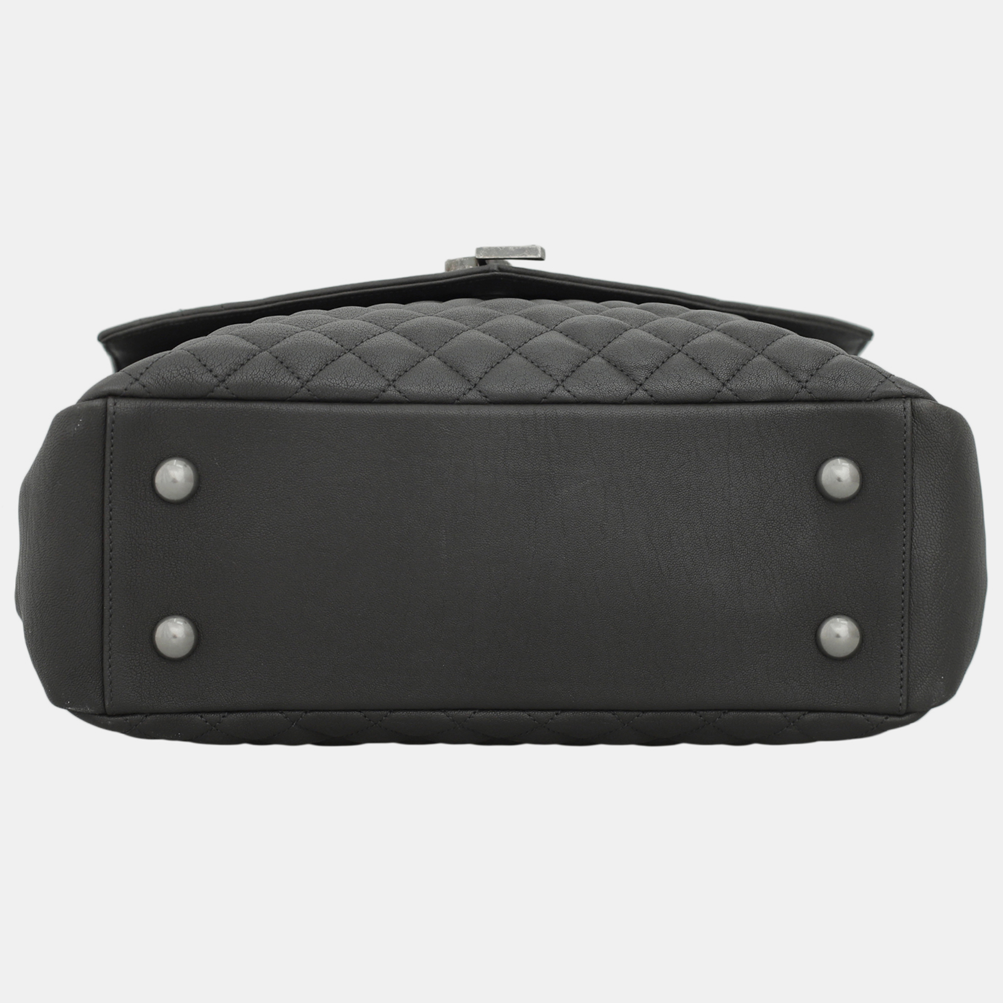 Saint Laurent Dark Grey Monogram College Bag