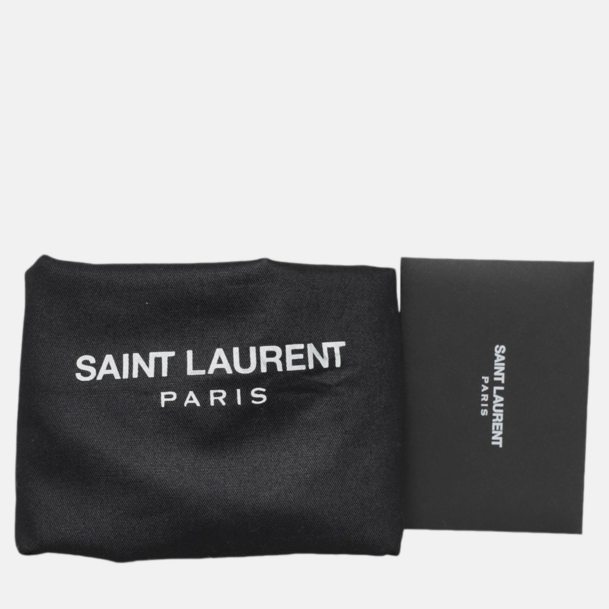 Saint Laurent Paris Red Leather Y Chyc Clutch Bag