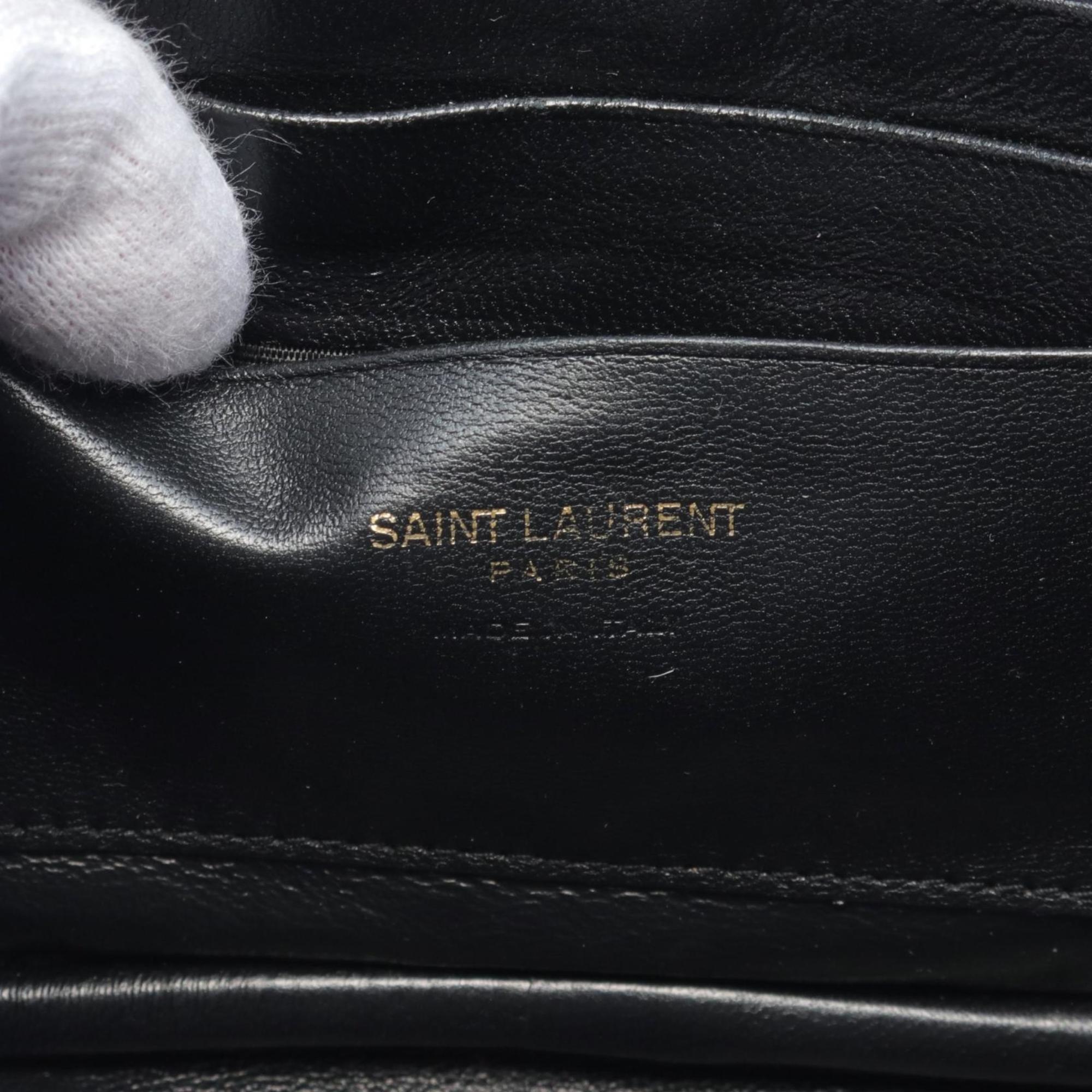 Saint Laurent Leather Black  Lou Mini Shoulder Bag