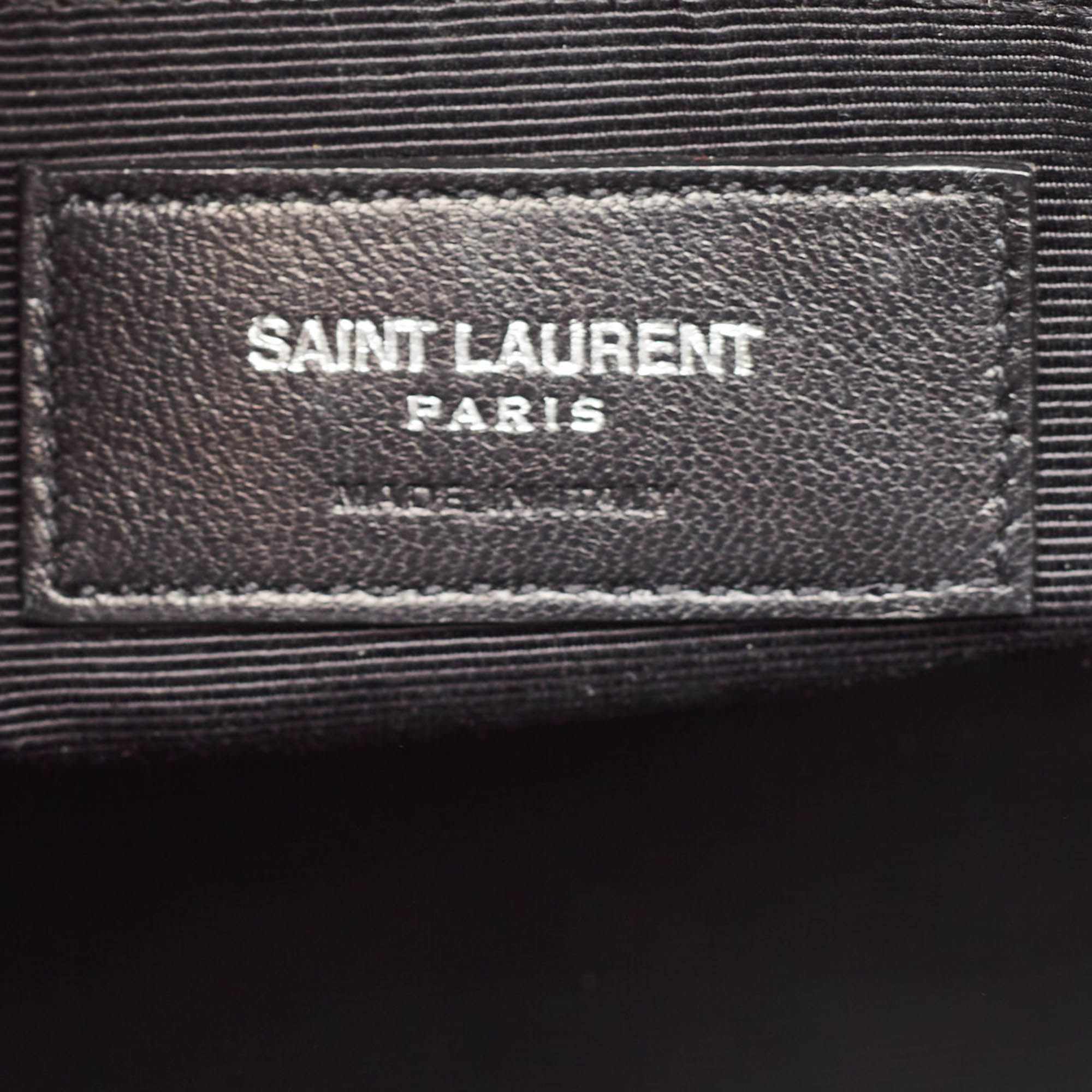 Saint Laurent Black Leather Small Classic Sac De Jour Tote