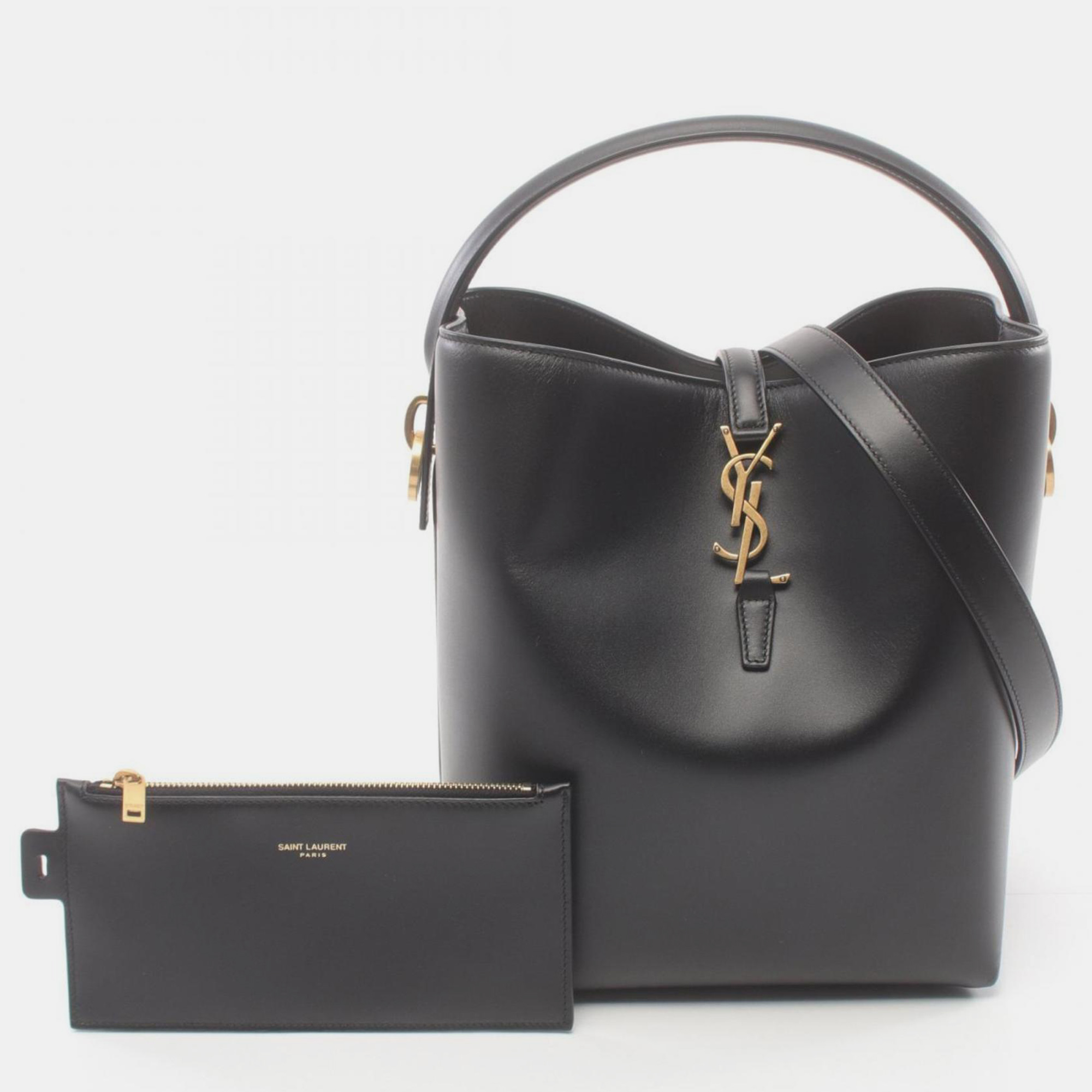 Saint Laurent Leather Black Le 37 Handbag