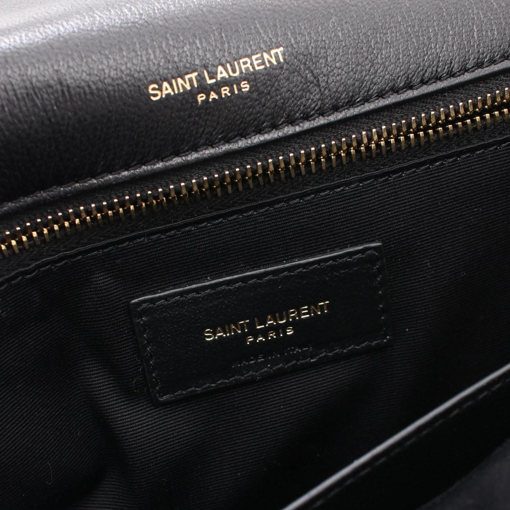 Saint Laurent Black Leather Shoulder Bag