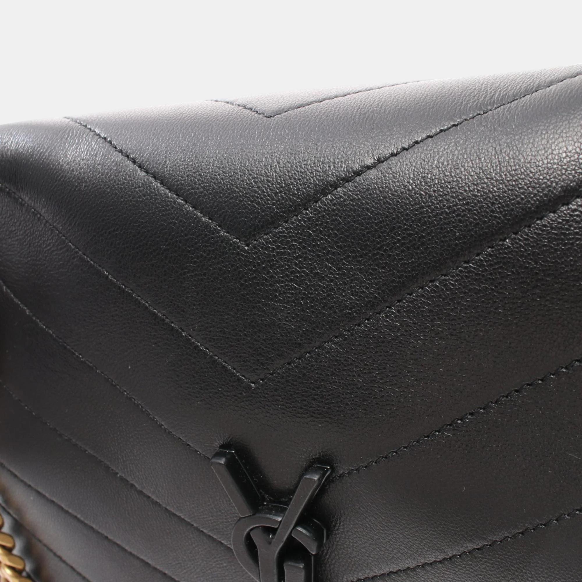 Saint Laurent Black Leather Shoulder Bag