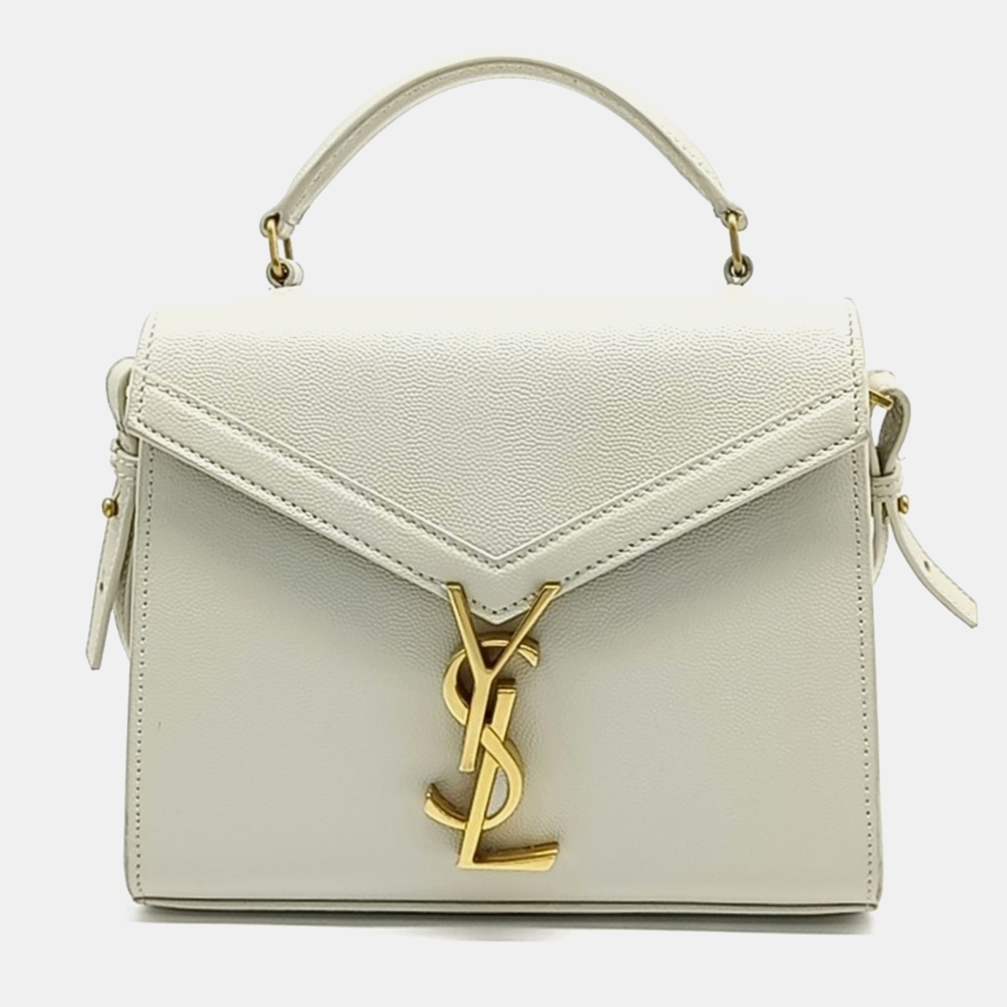 Saint Laurent Paris White Leather Cassandra top handle shoulder bag
Saint Laurent Paris White Leather Cassandra top handle shoulder bag