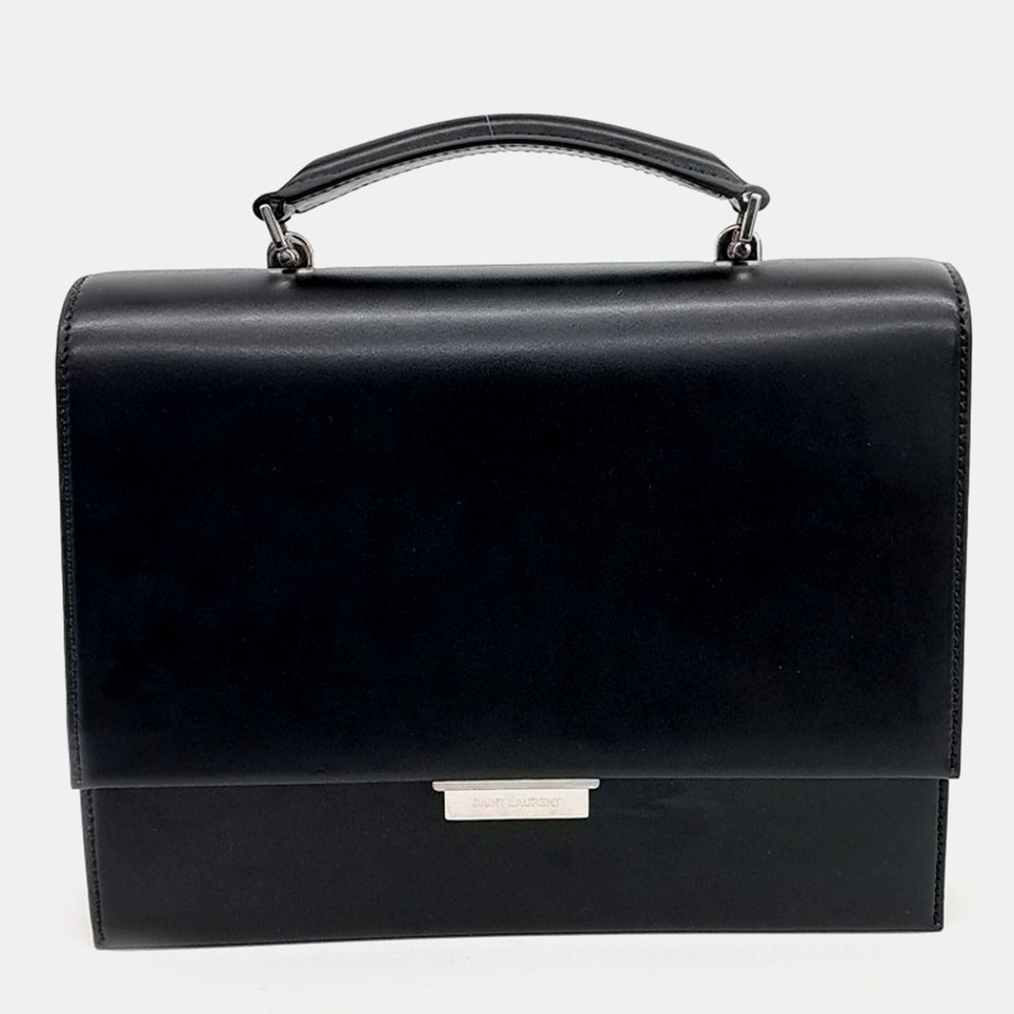 Saint Laurent Paris Black Leather Babylon Top Handle Shoulder Bag
Saint Laurent Paris Black Leather Babylon Top Handle Shoulder Bag
