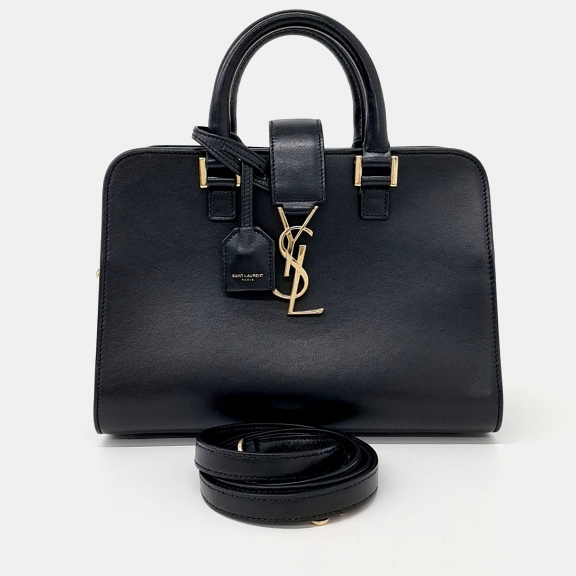 Saint Laurent Paris Monogram Cabas Bag Baby, Black
Saint Laurent Paris Monogram Cabas Bag Baby, Black