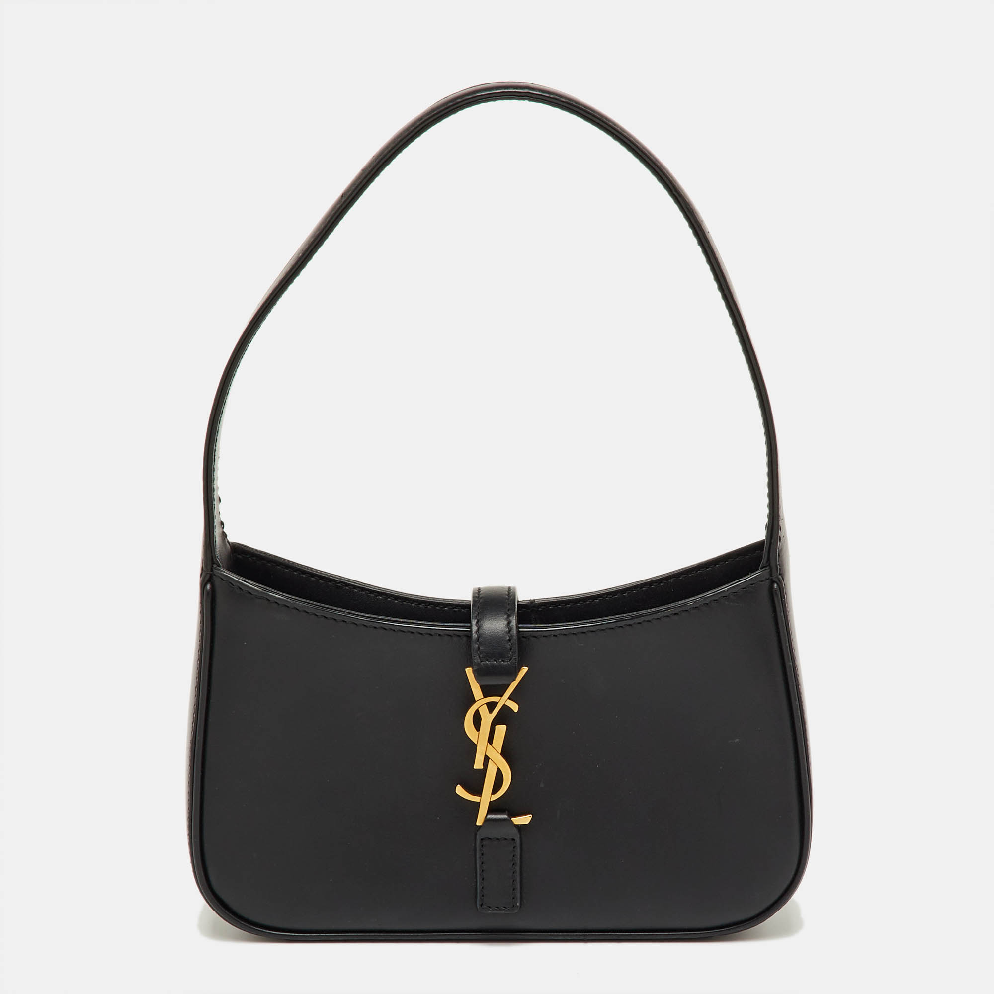 Saint Laurent Black Leather Mini LE 5 À 7 Shoulder Bag
Saint Laurent Black Leather Mini LE 5 À 7 Shoulder Bag