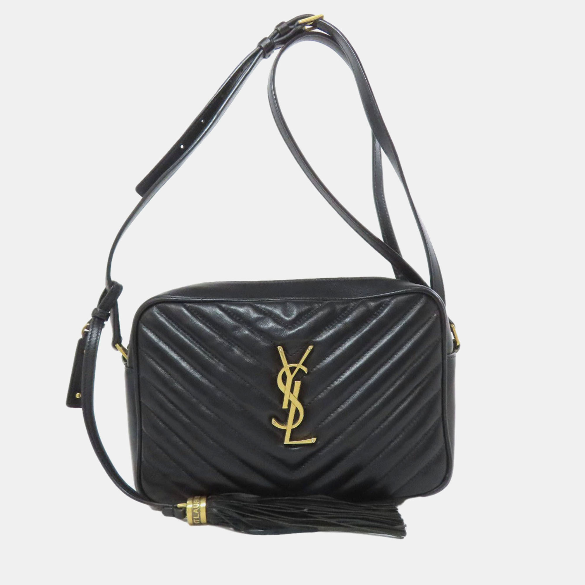 Saint Laurent Lou V-Stitch Shoulder Bag In Calfskin, Black
Saint Laurent Lou V-Stitch Shoulder Bag In Calfskin, Black