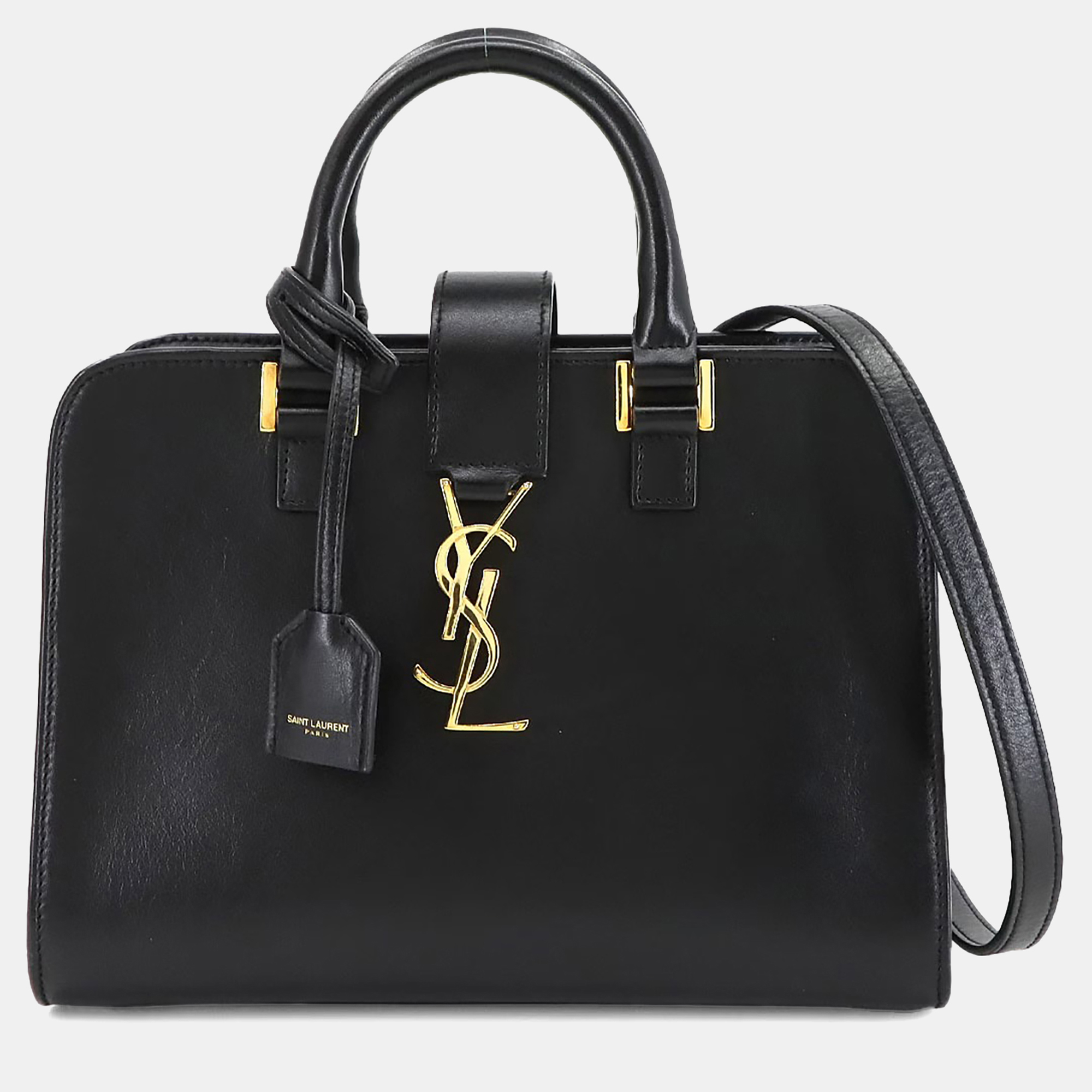Saint Laurent Baby Cabas Black Leather Shoulder Bag
Saint Laurent Baby Cabas Black Leather Shoulder Bag