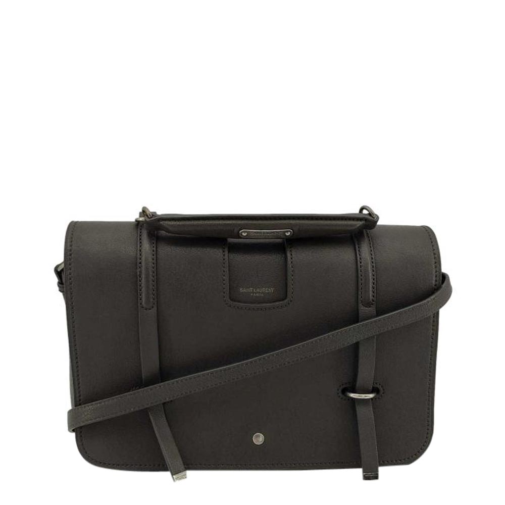 Saint Laurent Grey Leather Charlotte Bag