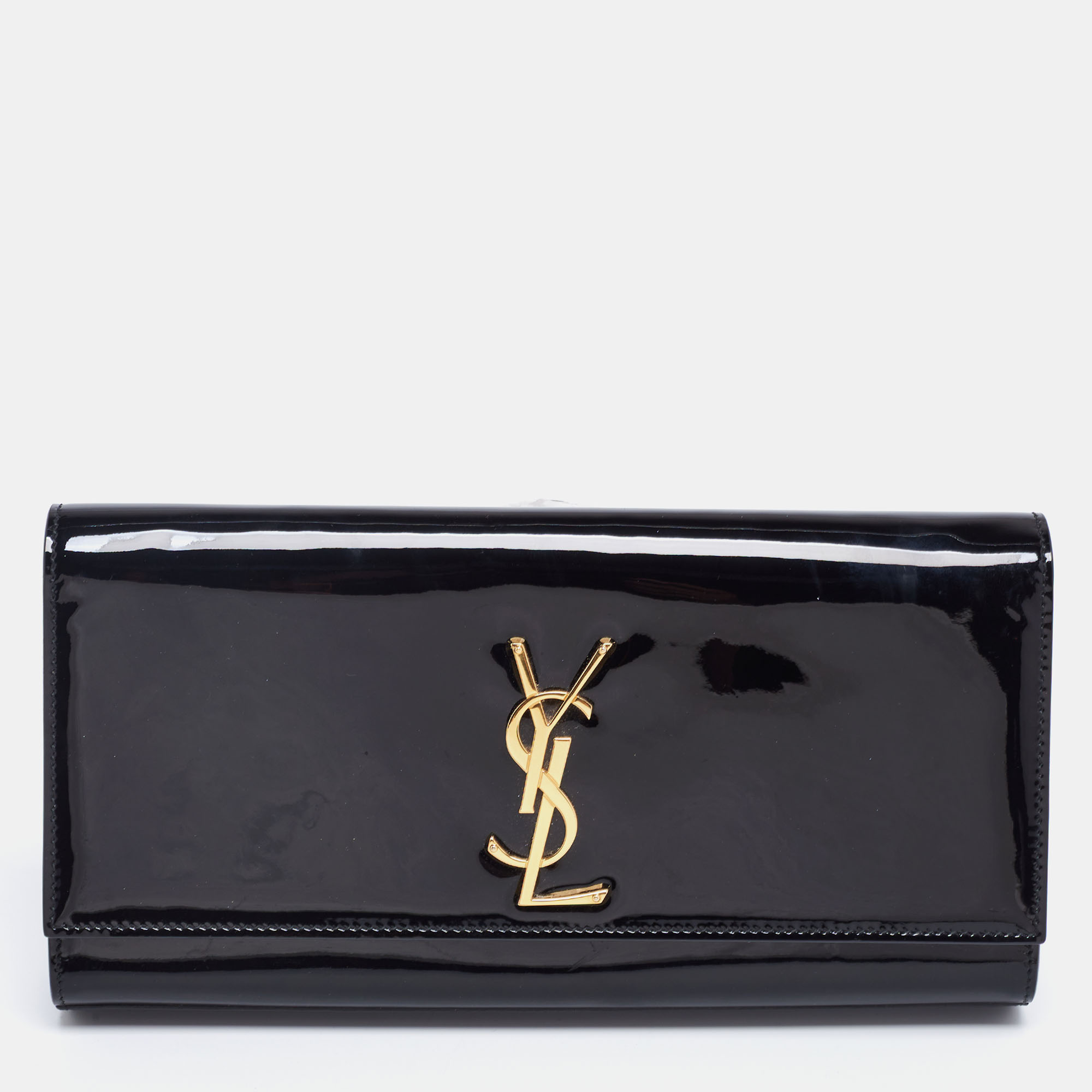 ysl patent leather clutch