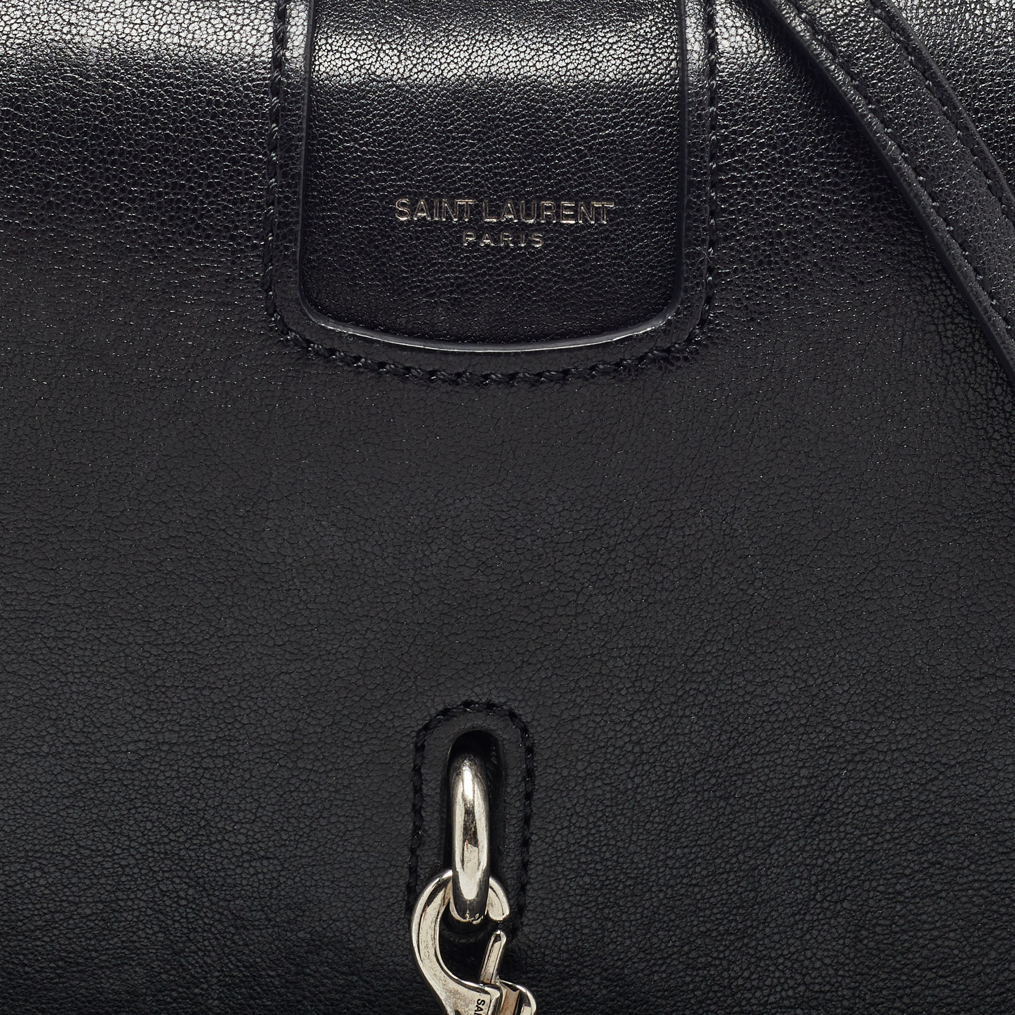 Saint Laurent Black Leather Small Charlotte Toy Crossbody Bag
