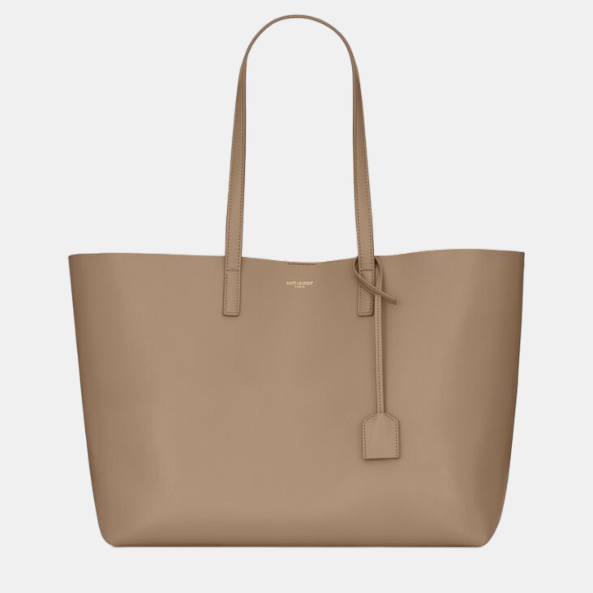 SHOPPING BAG SAINT LAURENT E/W IN SUPPLE LEATHER