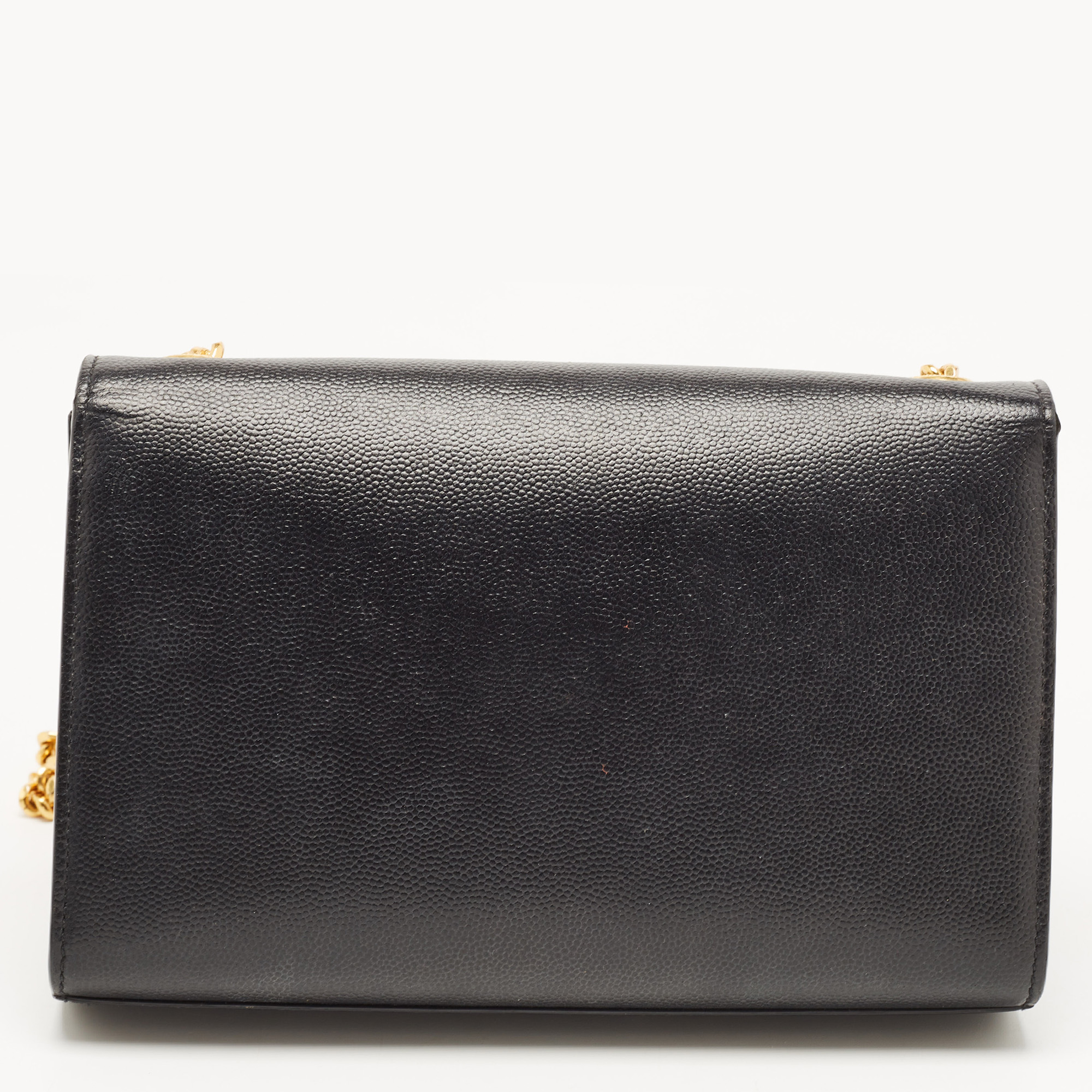Saint Laurent Black Leather Small Kate Shoulder Bag