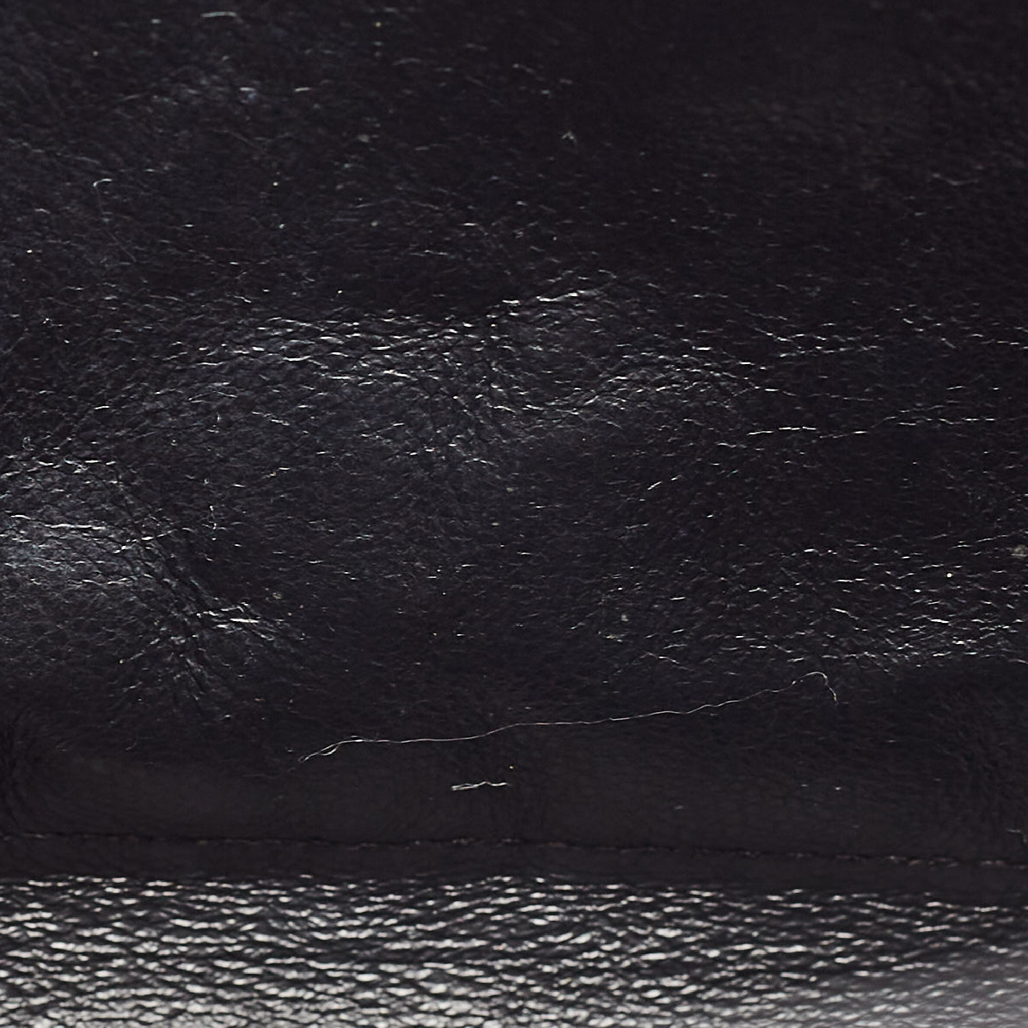 Saint Laurent Black Matelassé Leather Monogram Envelope Wallet On Chain