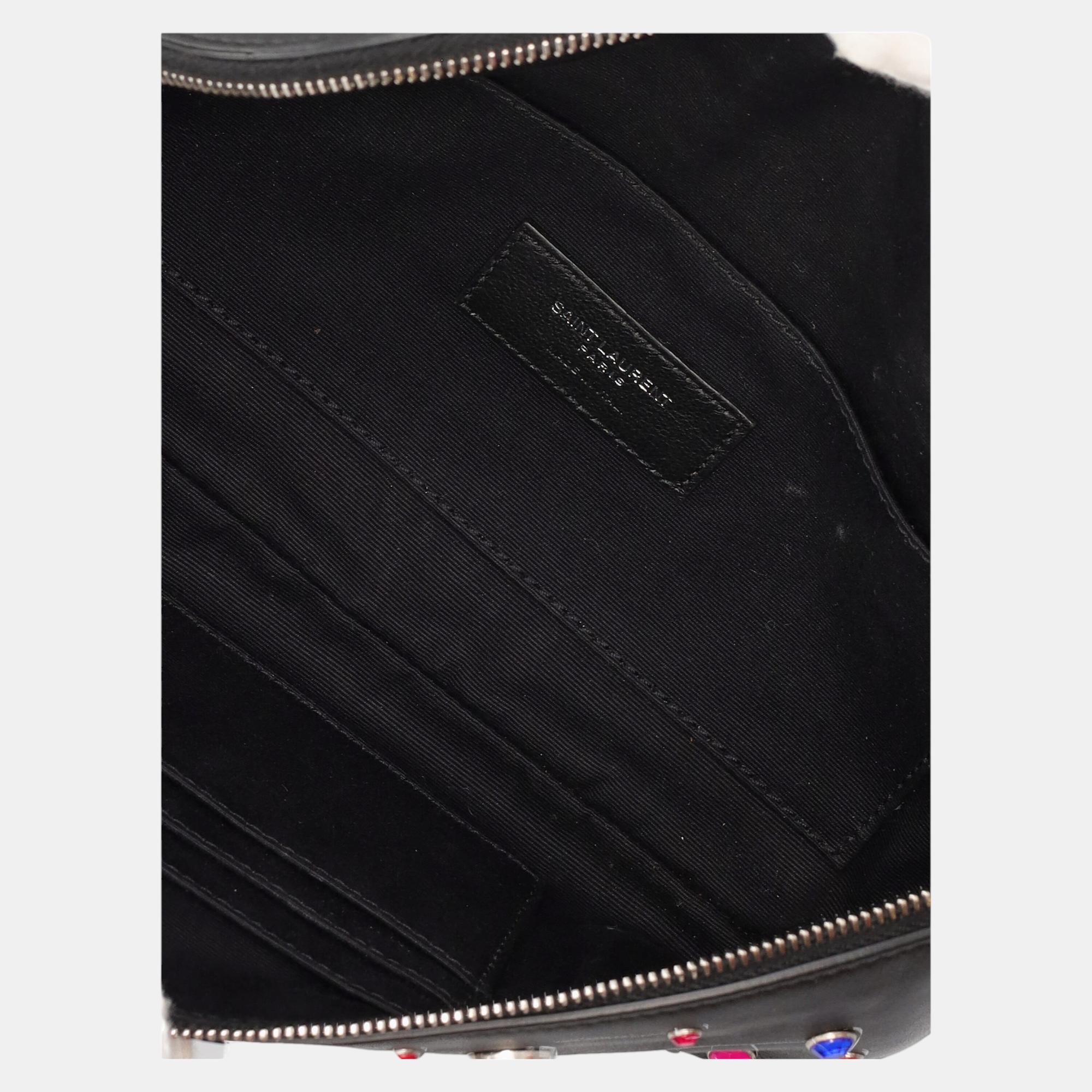 Saint Laurent  Women's Leather Belt Bag - Black - One Size