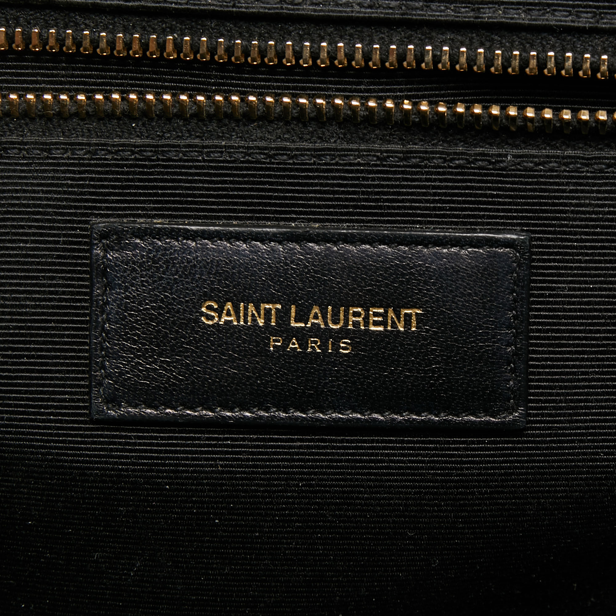 Saint Laurent Black Matelasse Leather Large Monogram Envelope Shoulder Bag