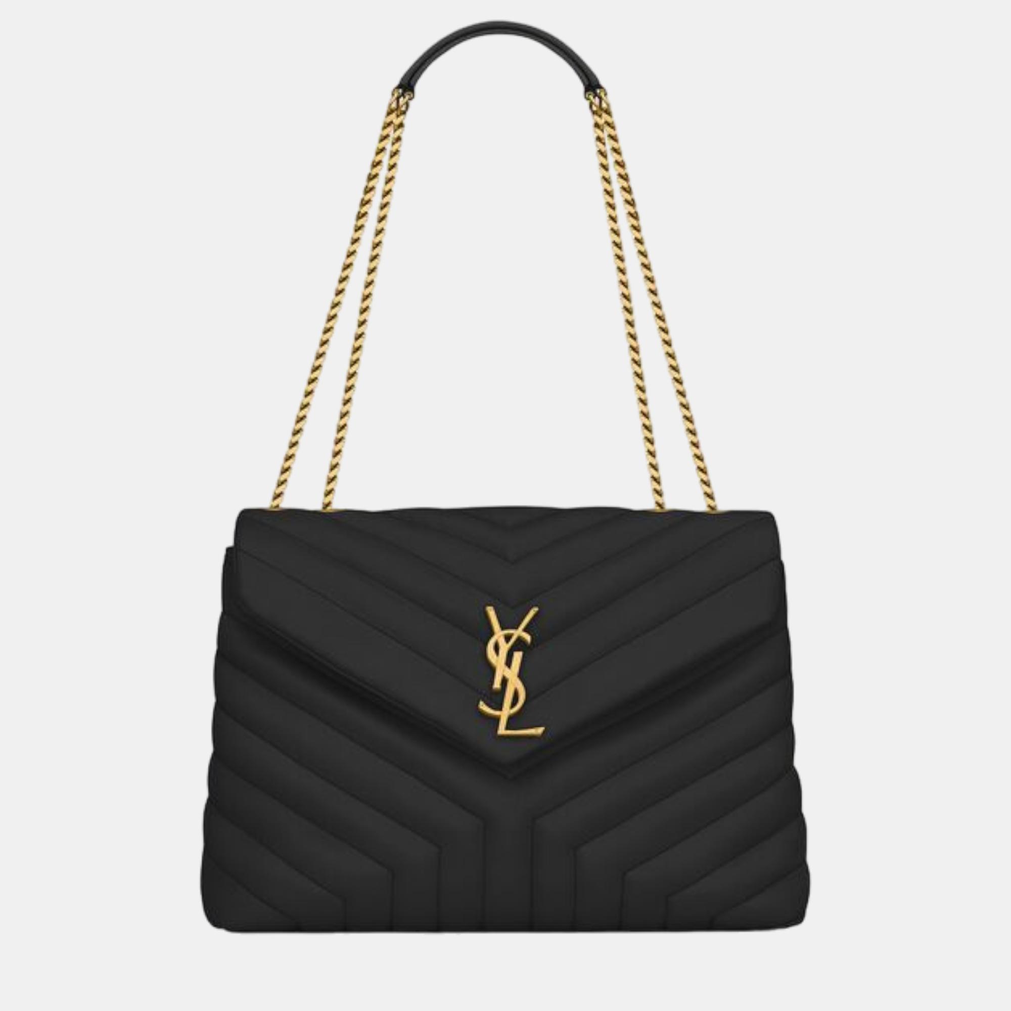 Saint Laurent Paris  Loulou Medium Chain Bag In Quilted 'Y' Leather