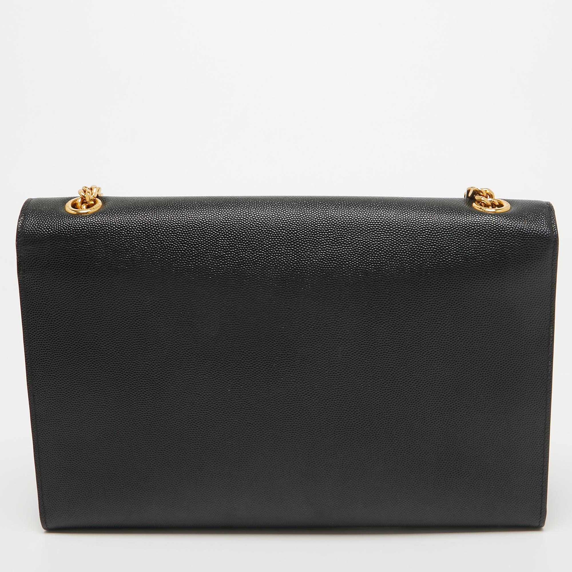 Saint Laurent Black Leather Large Kate Shoulder Bag