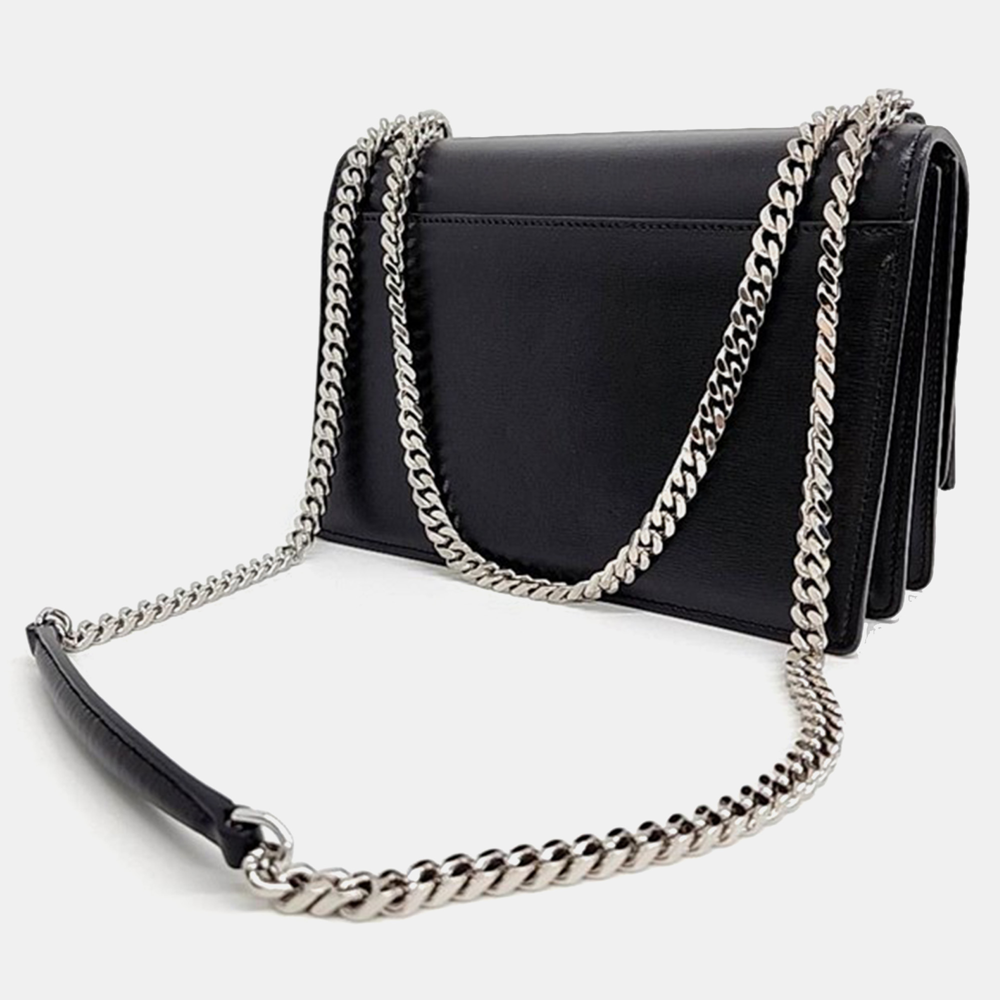 Saint Laurent Paris Black Leather Sunset Shoulder Bag