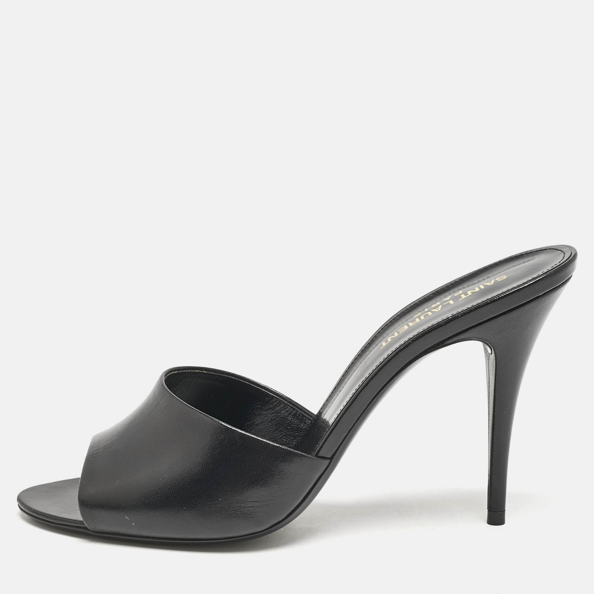 Saint Laurent Black Leather Belfagor Open Toe Slide Sandals Size
Saint Laurent Black Leather Belfagor Open Toe Slide Sandals Size