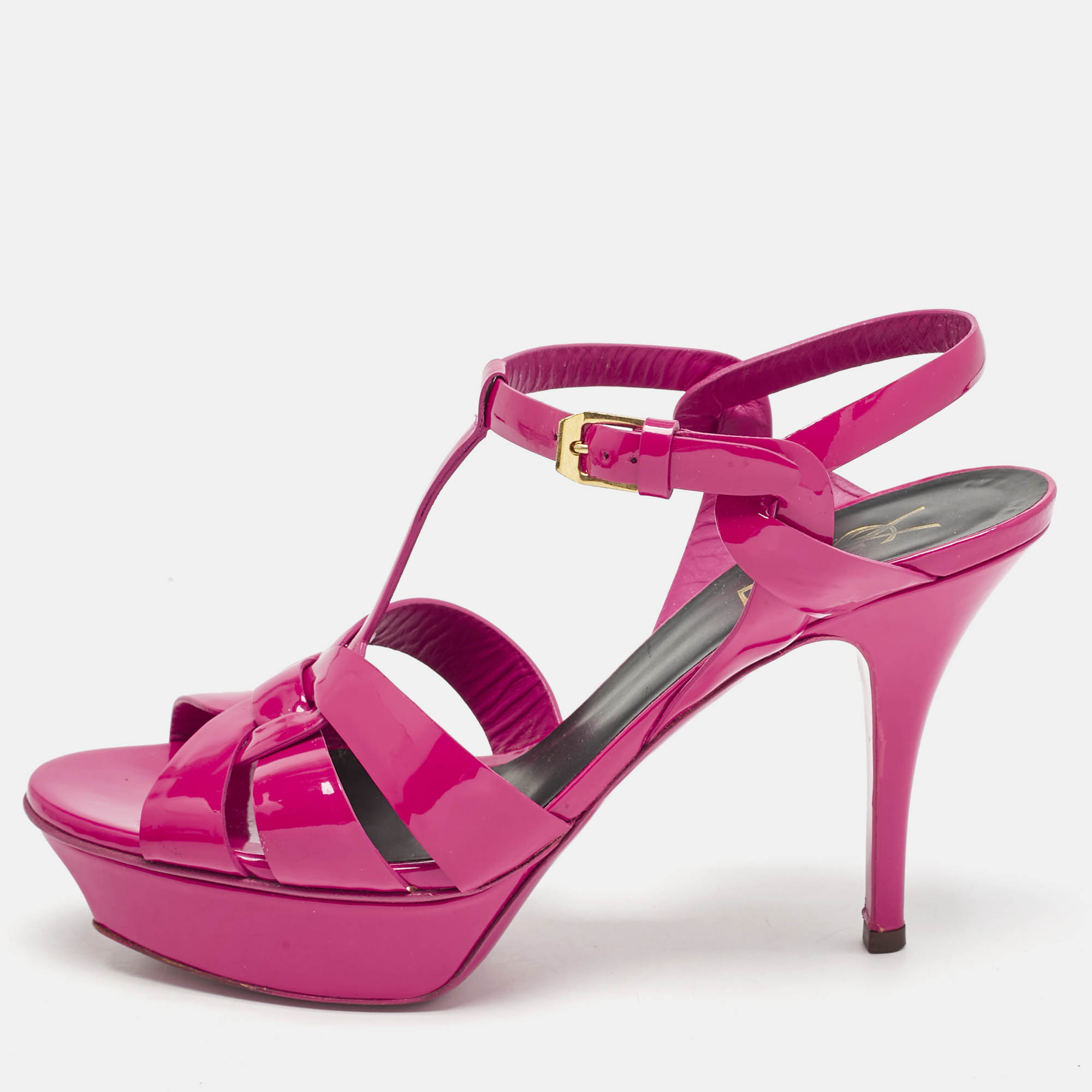 Saint Laurent Dark Pink Patent Leather Tribute Platform Sandals Size
Saint Laurent Dark Pink Patent Leather Tribute Platform Sandals Size