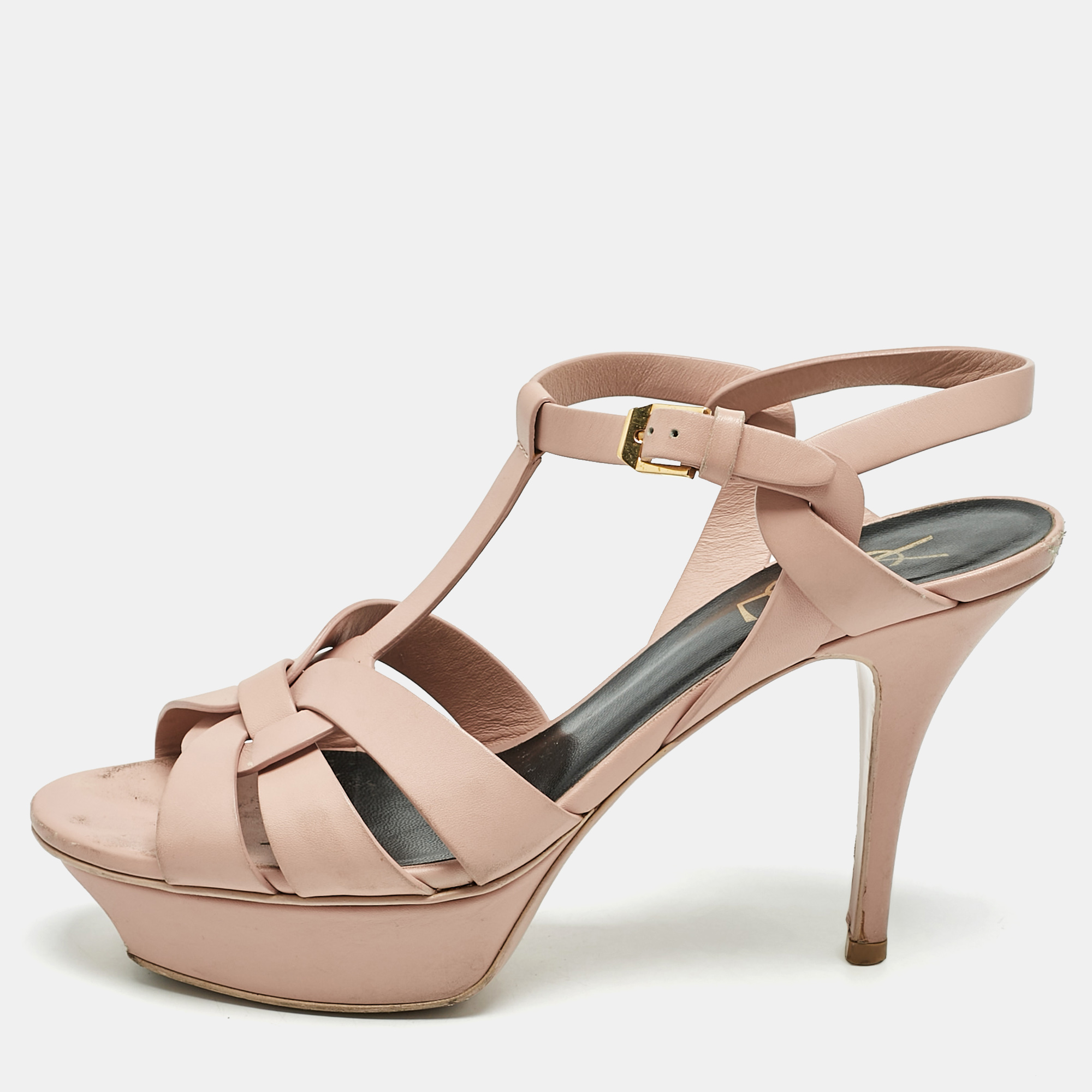 Saint Laurent Light Pink Leather Tribute Ankle Strap Sandals Size
Saint Laurent Light Pink Leather Tribute Ankle Strap Sandals Size