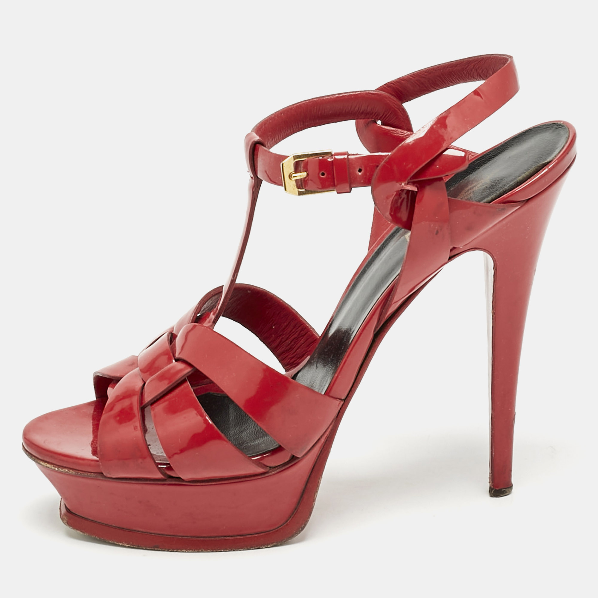 Saint Laurent Red Patent Leather Tribute Platform Sandals Size
Saint Laurent Red Patent Leather Tribute Platform Sandals Size